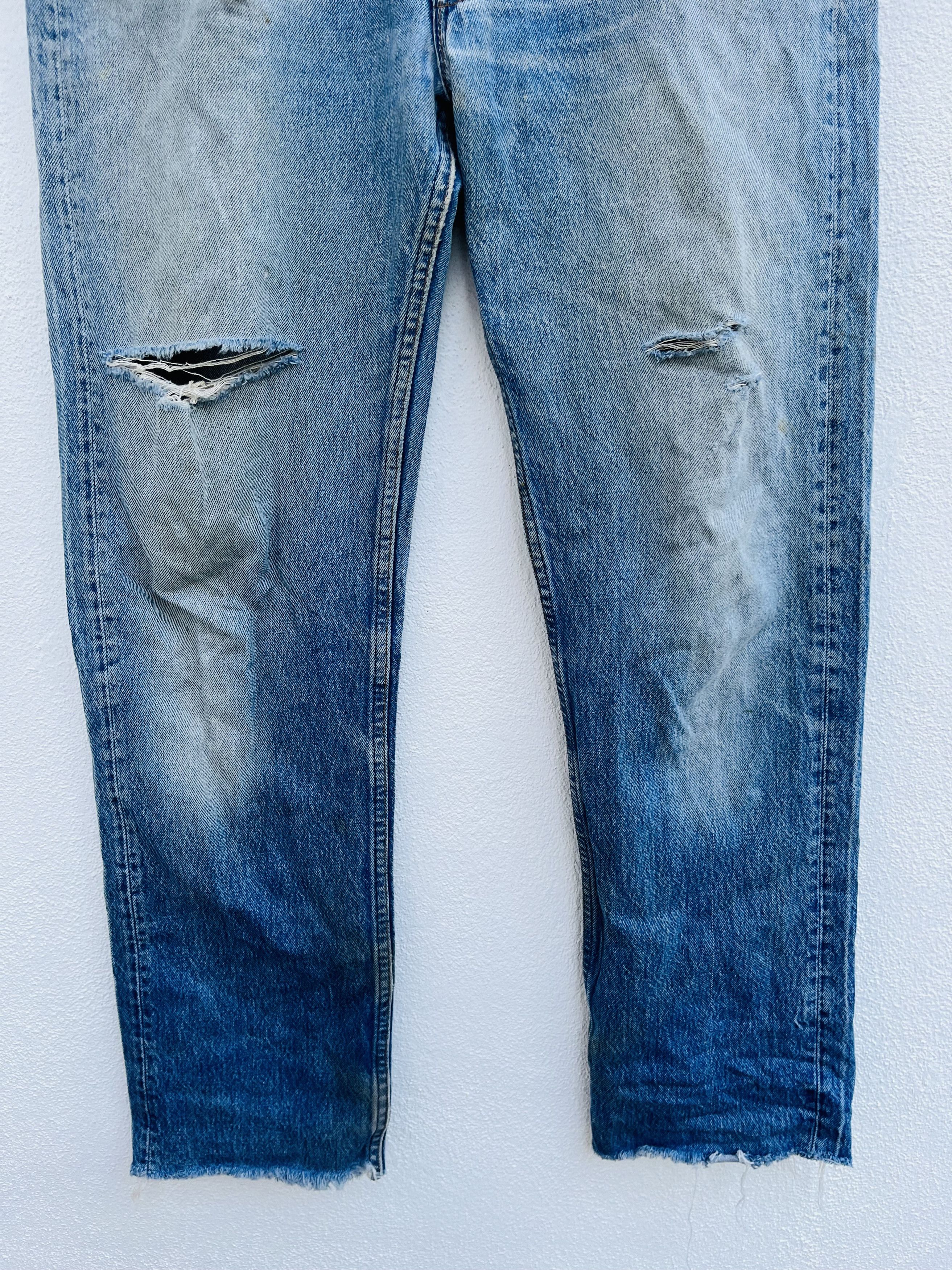 Levi's Vintage Clothing × Vintage Vintage 80s Levis Disressed Designed Fashion Style Size US 32 / EU 48 - 4 Thumbnail