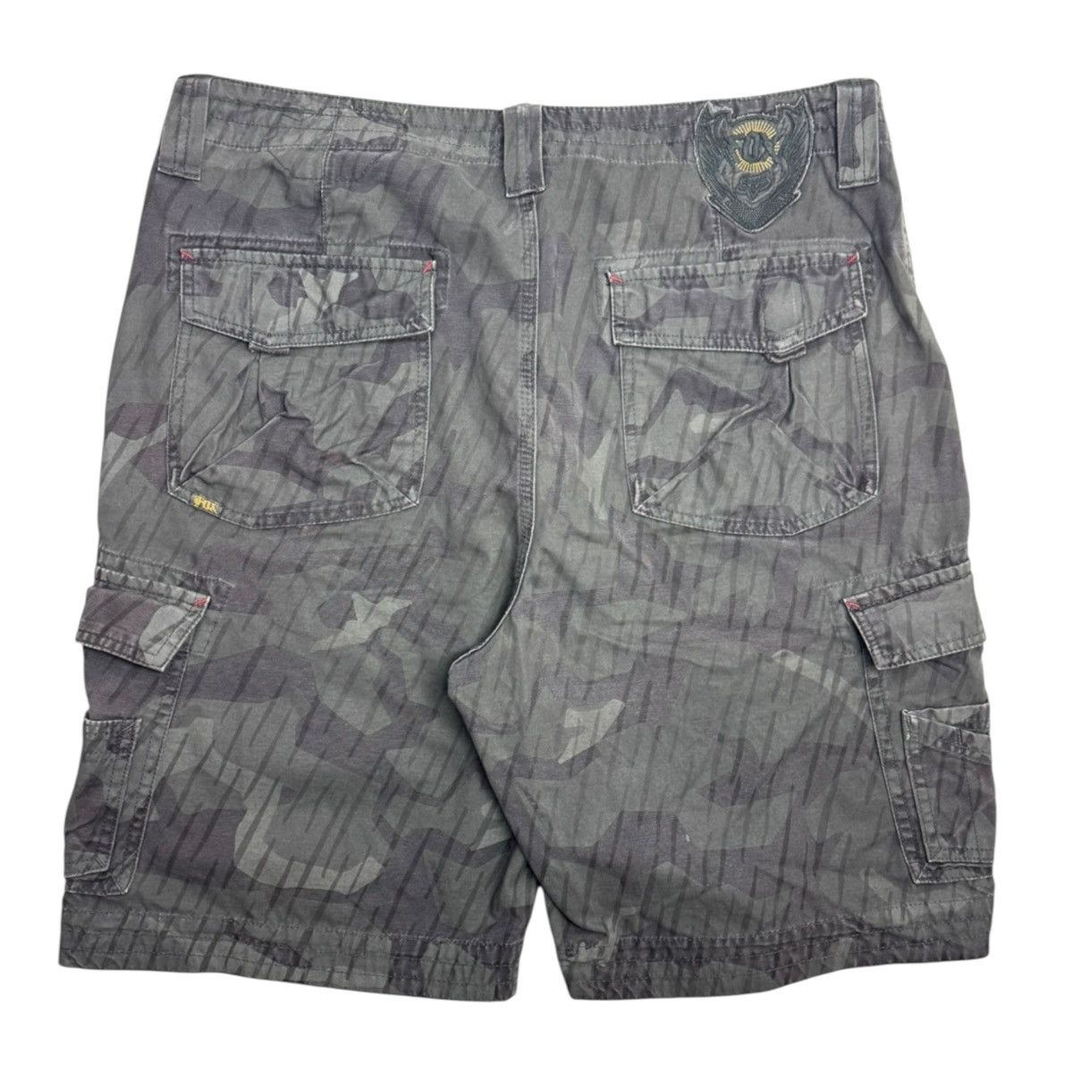 Fox Racing Y2K Fox Racing Embroidered Bark Camo Cargo Shorts Size US 38 / EU 54 - 2 Thumbnail