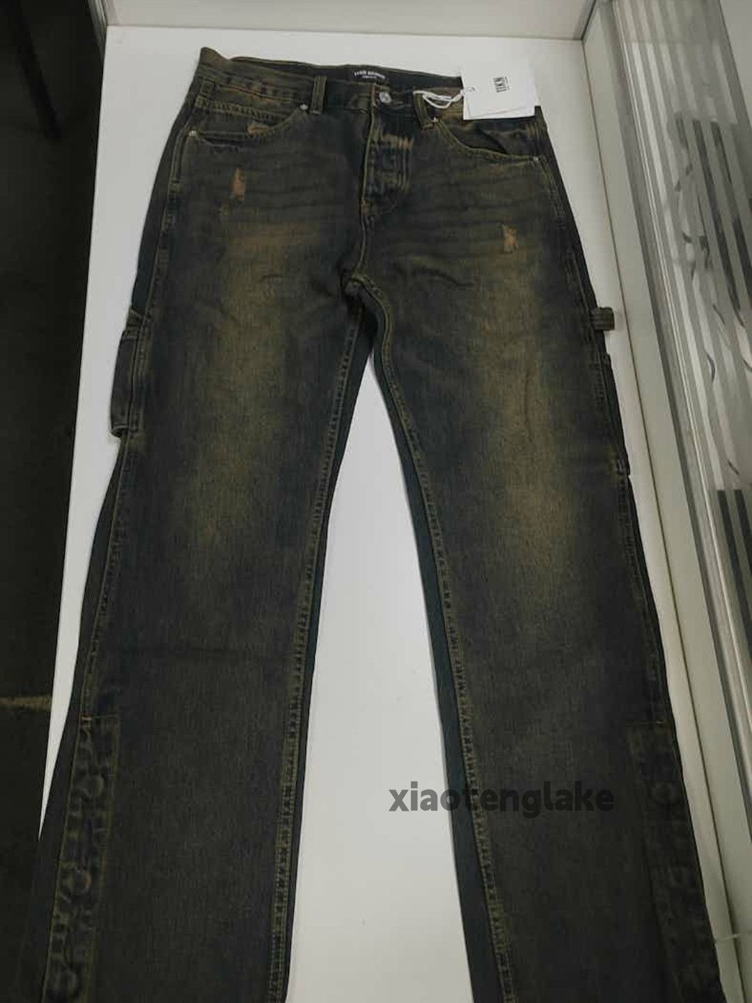 Jean × Vintage washed faded carpenter utility skate hiphop jeans Size US 30 / EU 46 - 5 Thumbnail