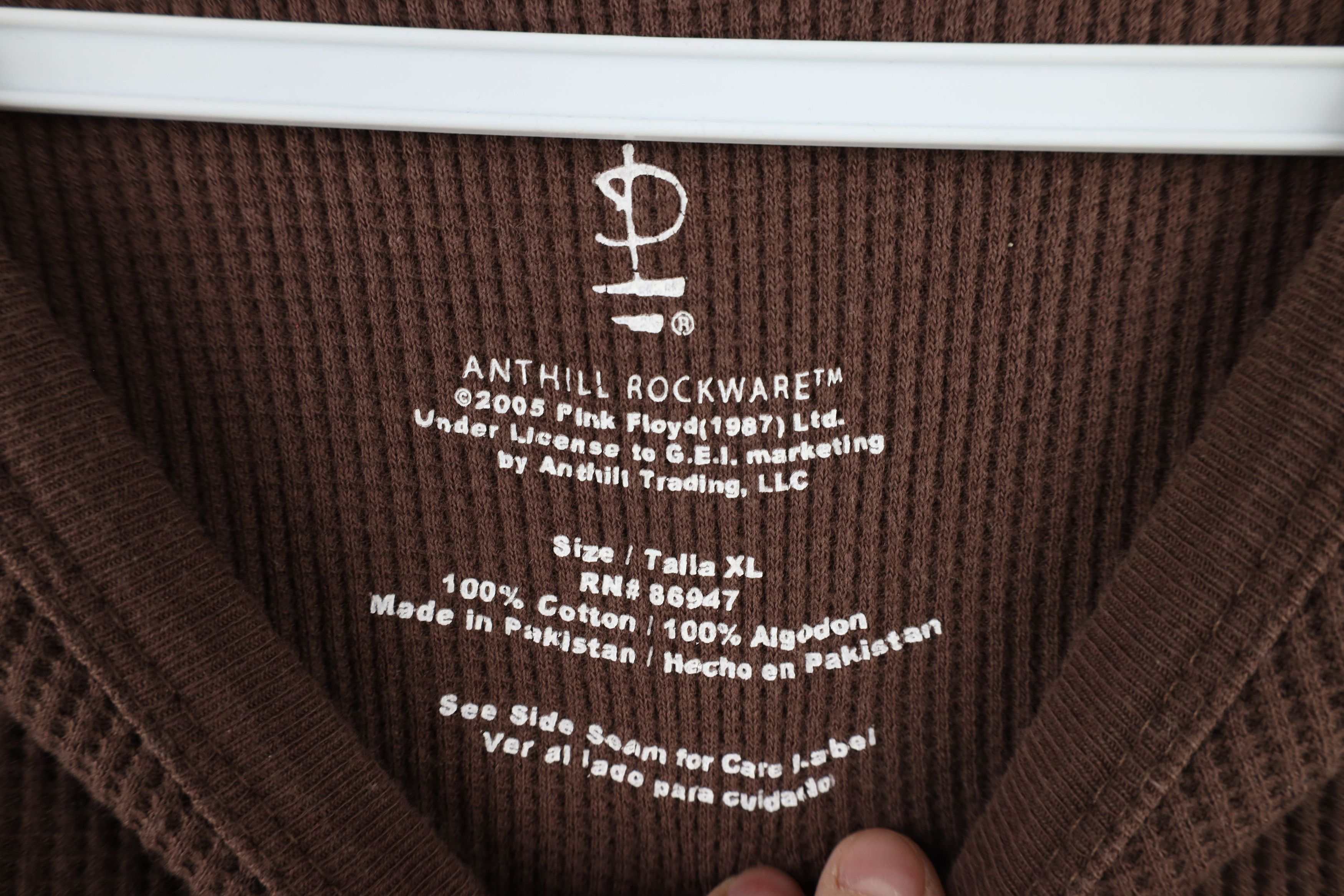 Vintage Vintage Y2K 2005 Floyd Millenium Thermal Waffle Knit T-Shirt Size US XL / EU 56 / 4 - 8 Thumbnail