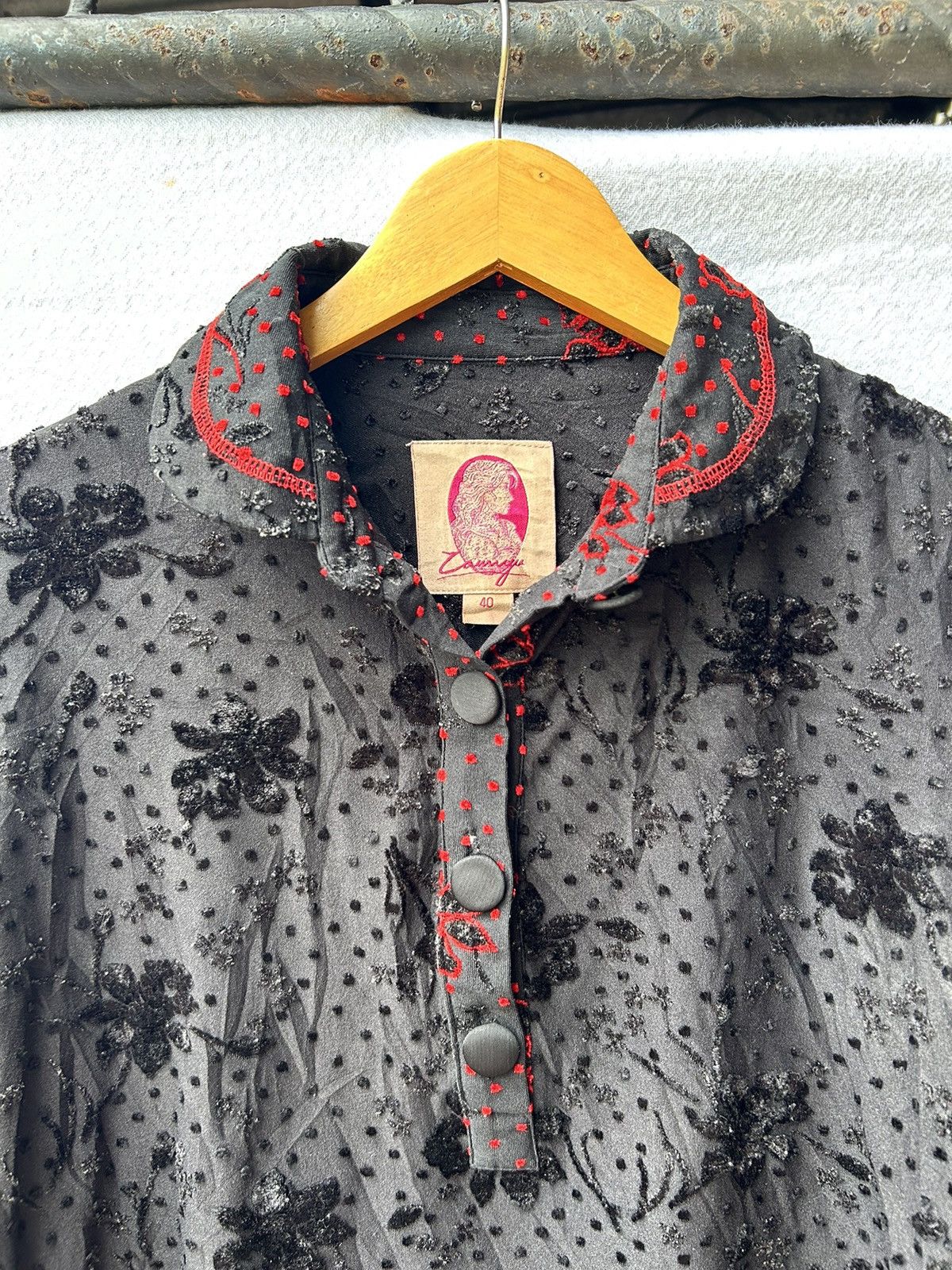 Japanese Brand Zamuyu japanese flowers issey shirt Size US M / EU 48-50 / 2 - 5 Thumbnail