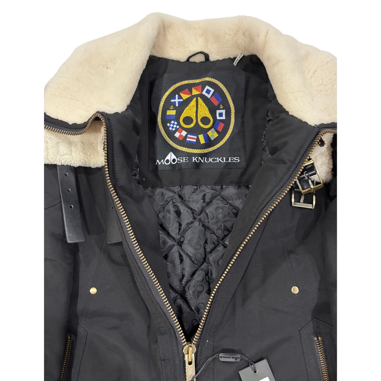 Moose Knuckles *R42 MOOSE KNUCKLES Shearling Trim Parka Moto Jacket Large Size US L / EU 52-54 / 3 - 7 Thumbnail