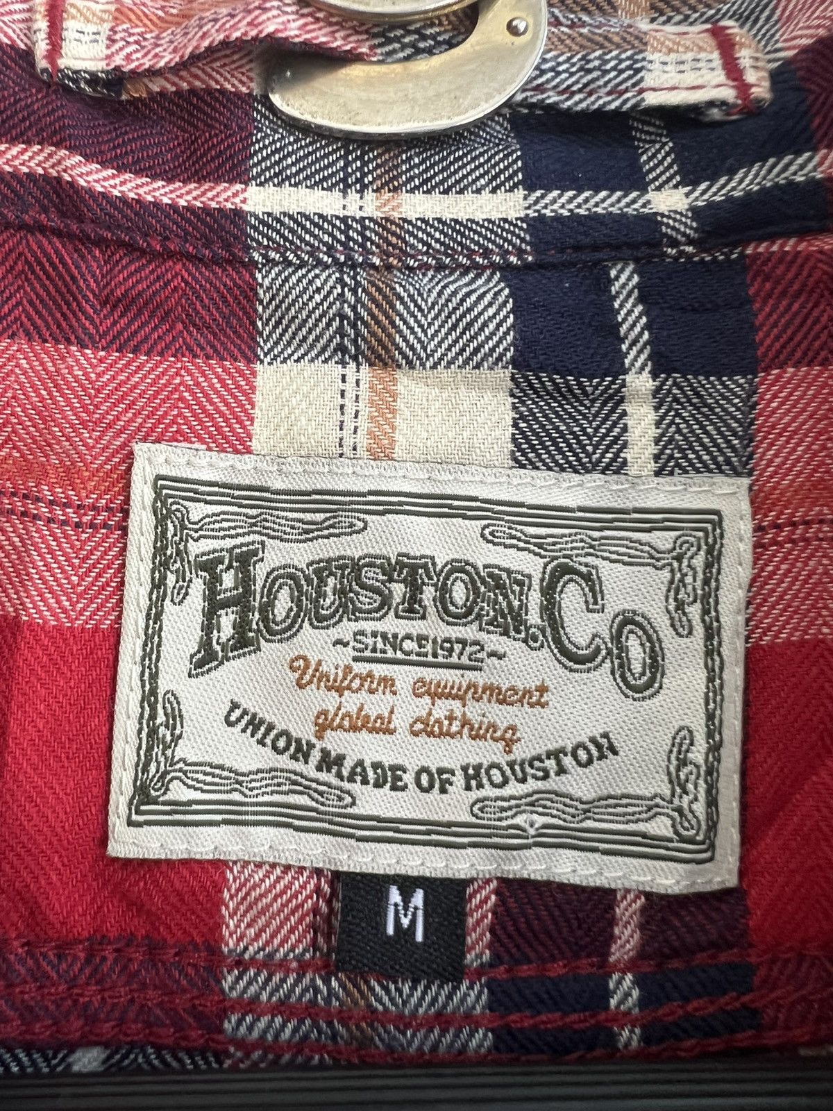 The Real McCoy's Houston Co 🇯🇵 Cat Eye Button Chin Strap Gusset Western Shirt Size US S / EU 44-46 / 1 - 7 Thumbnail