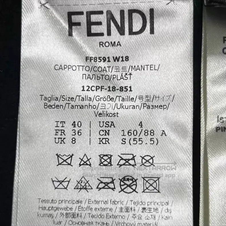 Fendi Fendi Hollowed-out floral decorative cashmere lace-up butt Size XS / US 0-2 / IT 36-38 - 5 Thumbnail