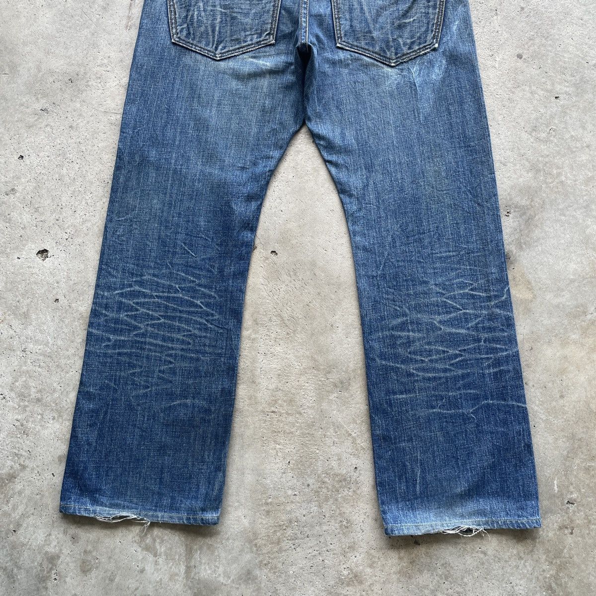 Vintage Vintage Loomstate Distressed Faded Jeans Denim Pants W35x29 Size US 35 - 11 Thumbnail