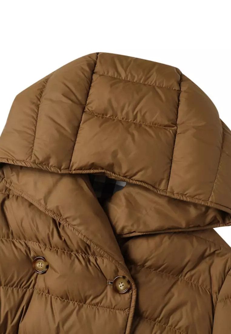 Burberry o1w1db10326 Padded Down Coat in Brown Size L / US 10 / IT 46 - 3 Thumbnail