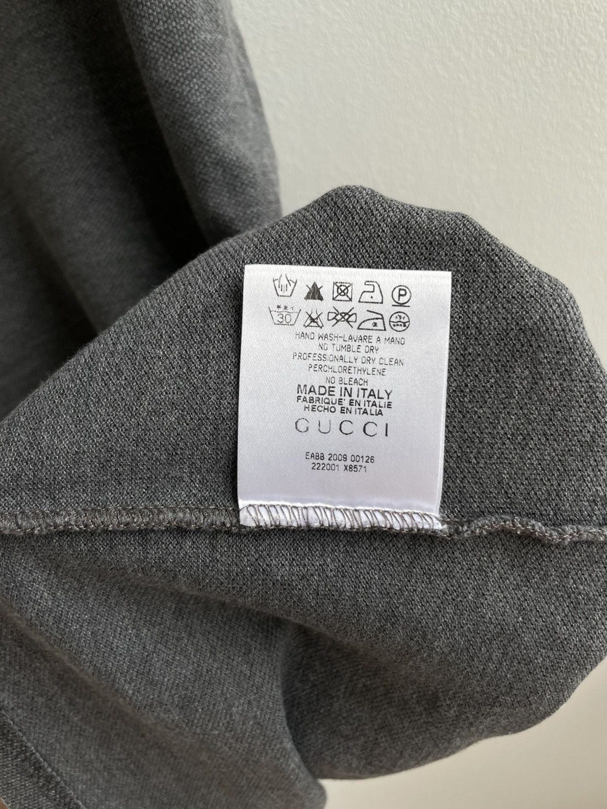 Gucci Gucci Cotton Grey Polo Shirt T Shirt Tee Logo Patched Size US XXL / EU 58 / 5 - 12 Thumbnail
