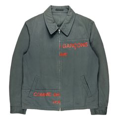 Cdg split logo store jacket