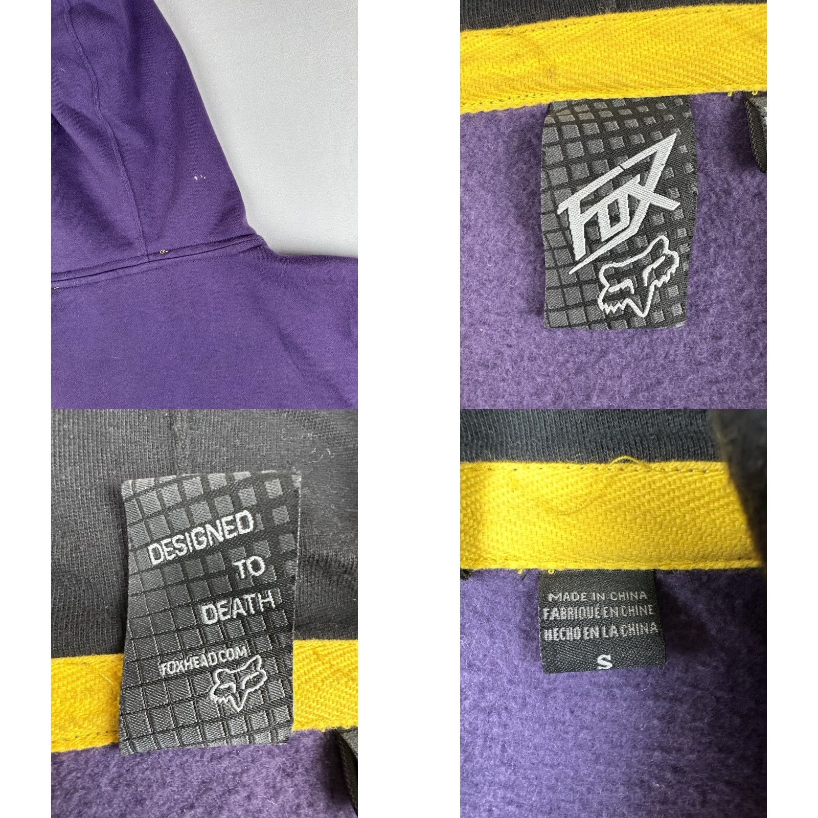 Fox Racing Fox Racing Hoodie Purple Big Logo Spell-Out Y2K Zip Size US S / EU 44-46 / 1 - 10 Thumbnail