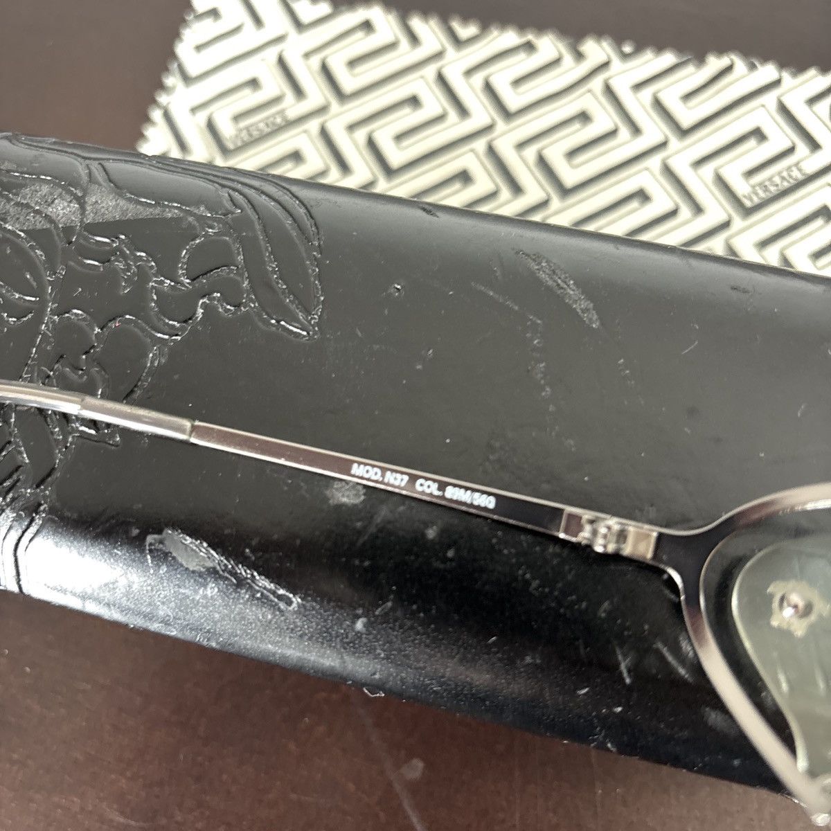 Versace Vintage 2000’s Versace Silver Grey Sunglasses Size ONE SIZE - 6 Thumbnail