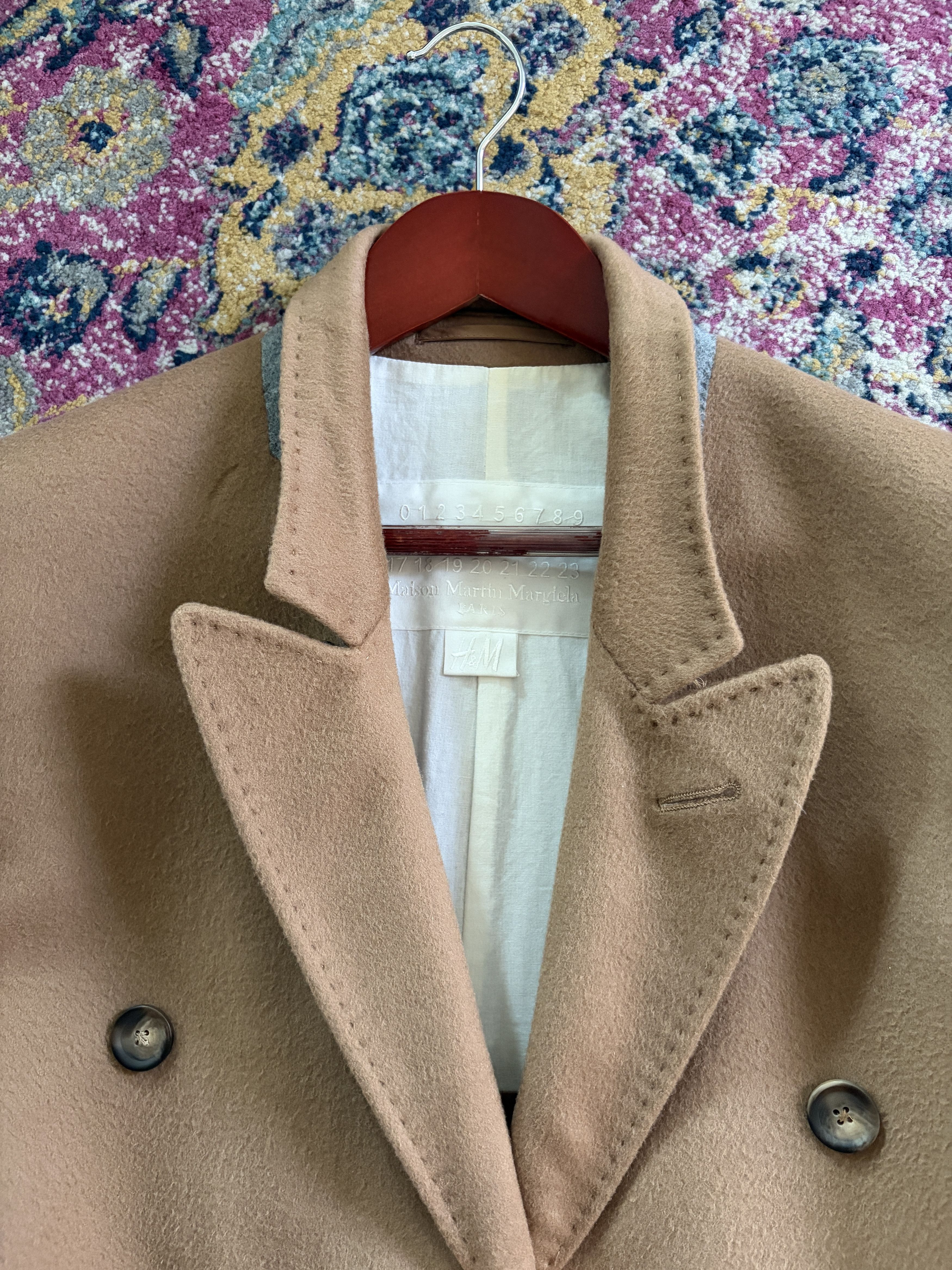 H&M × Maison Margiela Maison Margiela x H&M Camel Double Breasted Overcoat Size US S / EU 44-46 / 1 - 7 Thumbnail