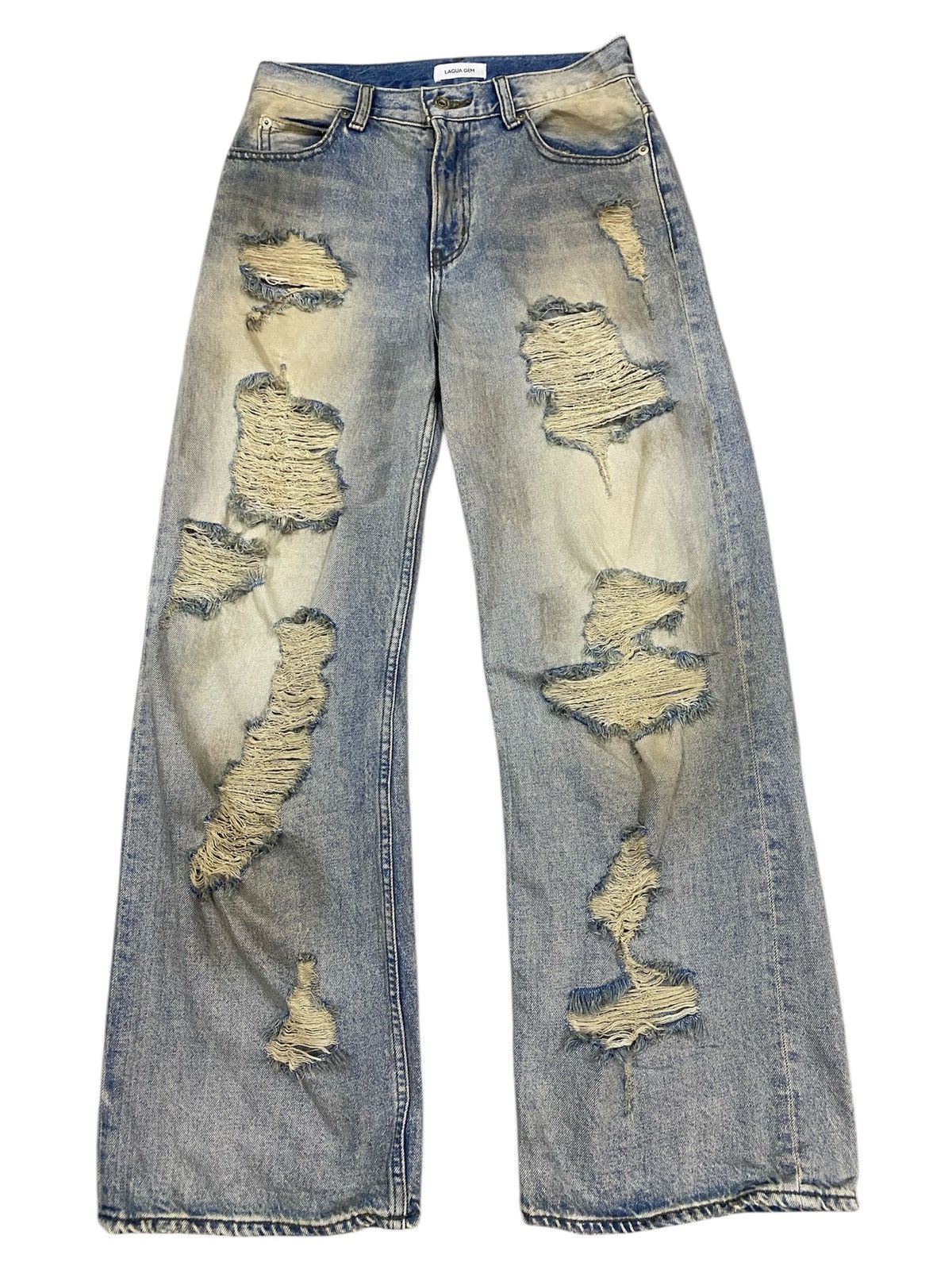Hysteric Glamour Heavy Distressed Denim Jeans – Extreme Fade & Ripped Size US 28 / EU 44 - 1 Thumbnail