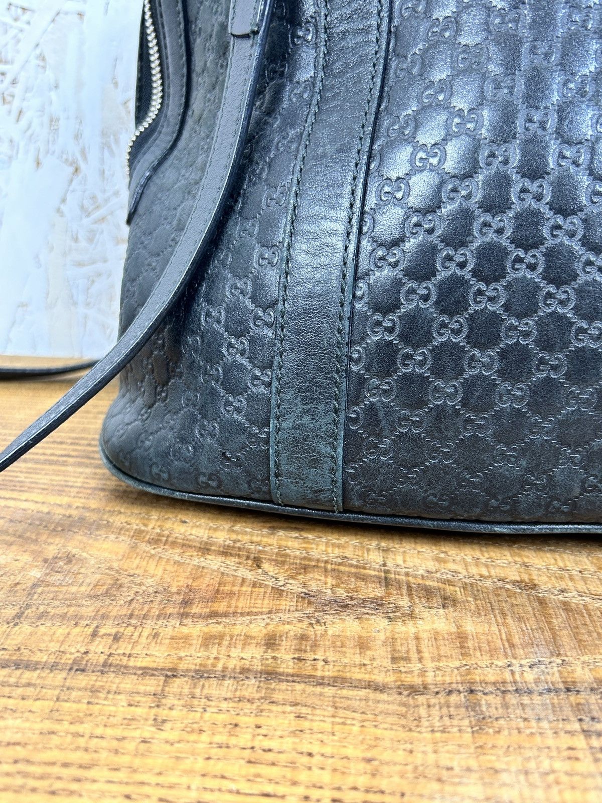 Gucci Gucci GG Micro Guccissima Leather Handbag 449663 Size ONE SIZE - 11 Thumbnail