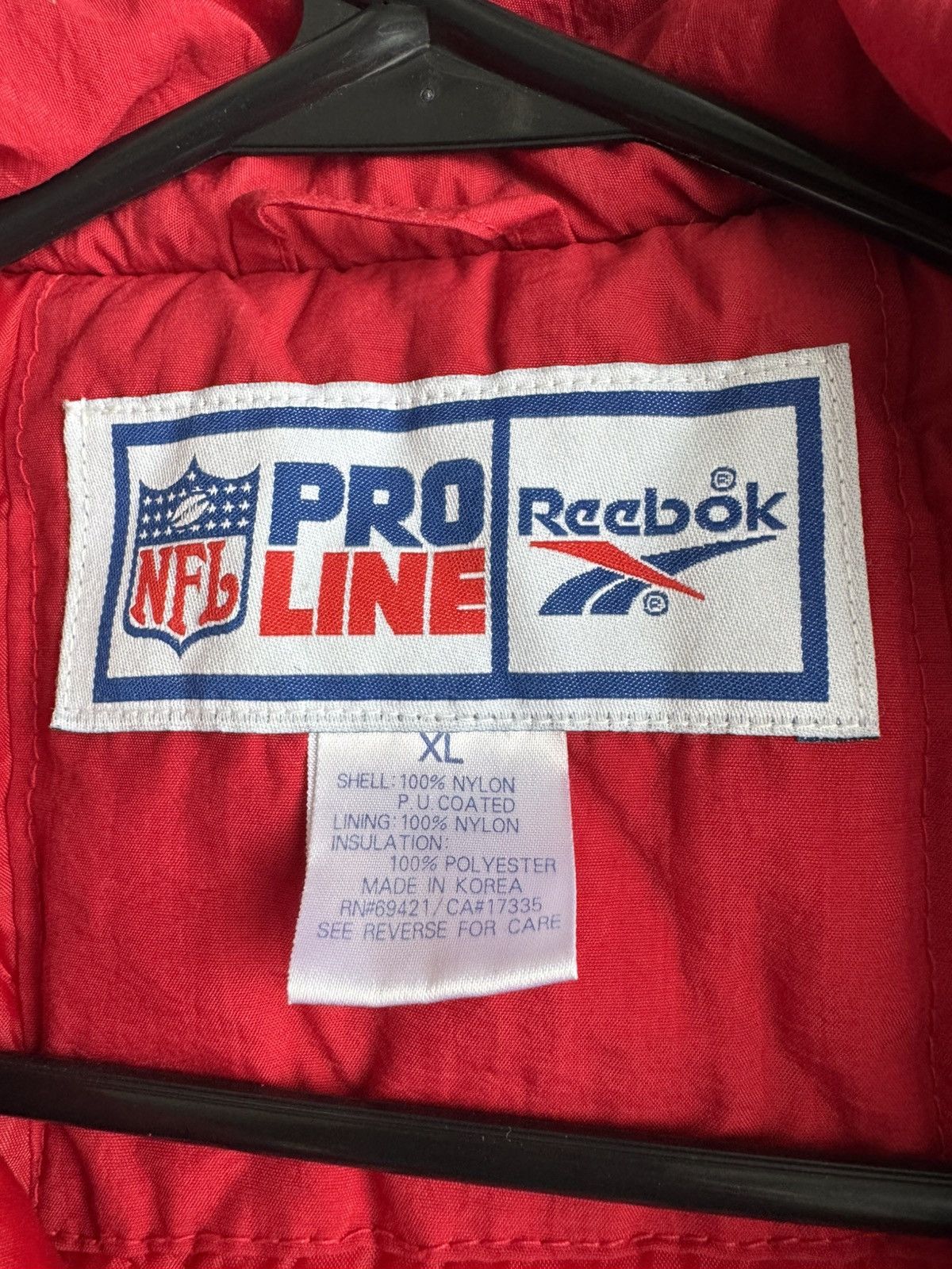 Pro Line × Reebok × Vintage Vintage New England Patriots Reebok Proline Jacket Size US XL / EU 56 / 4 - 3 Thumbnail