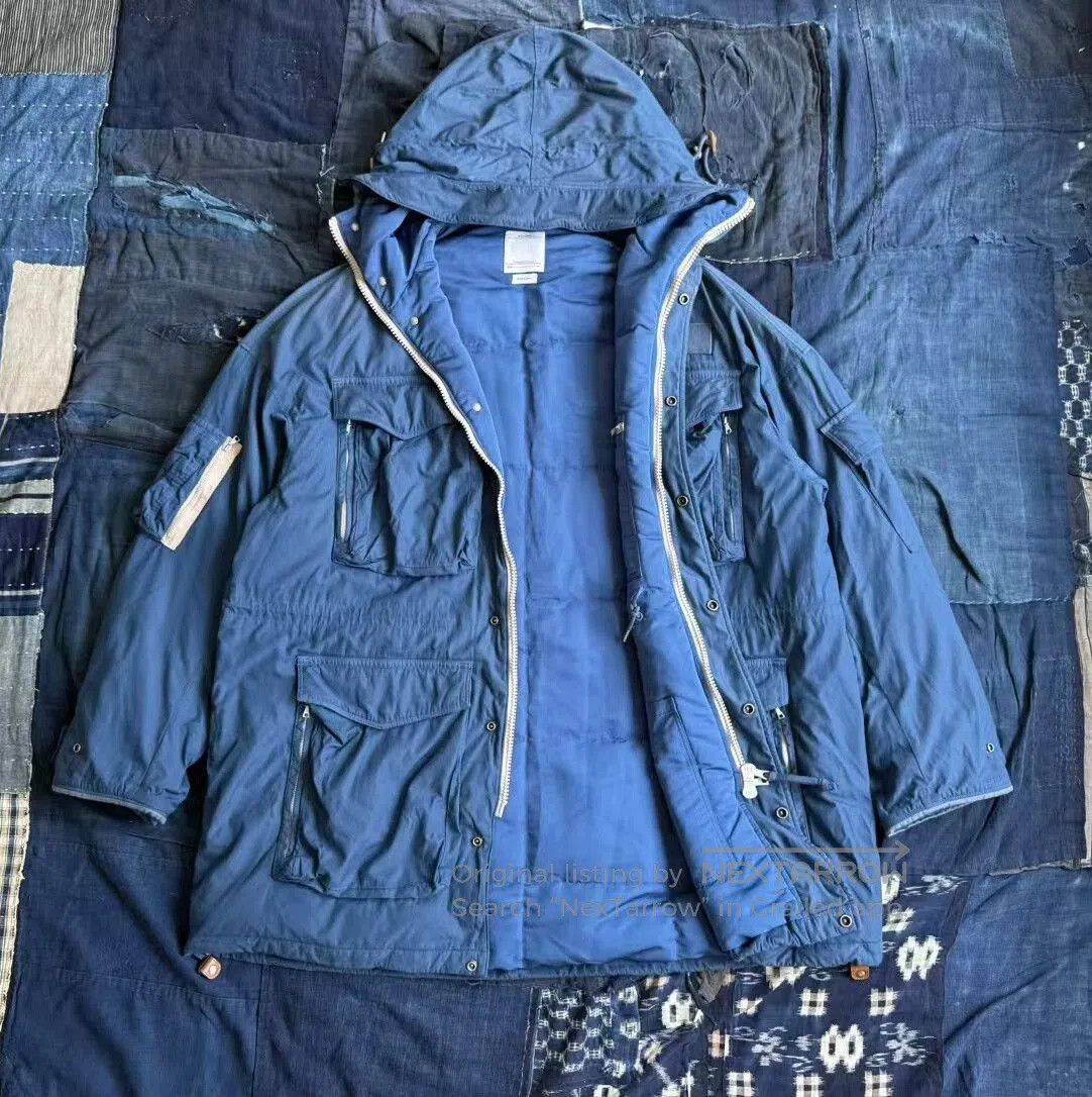 Visvim visvim krupa field down jacket in blue. Size US L / EU 52-54 / 3 - 2 Thumbnail