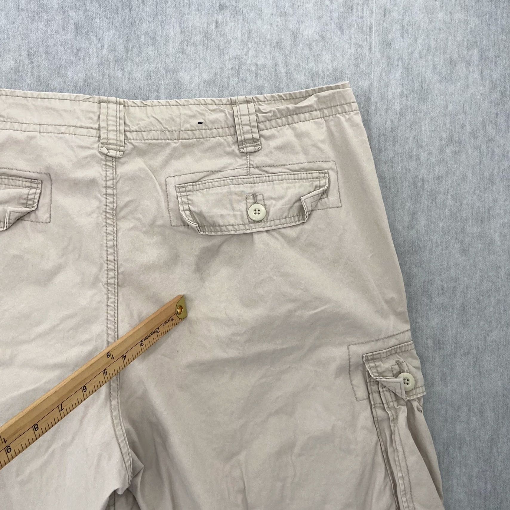 Polo Ralph Lauren VINTAGE Polo Ralph Lauren Cargo Shorts Adult 42 Beige Cotton Logo Casual Mens Size US XL / EU 56 / 4 - 6 Thumbnail