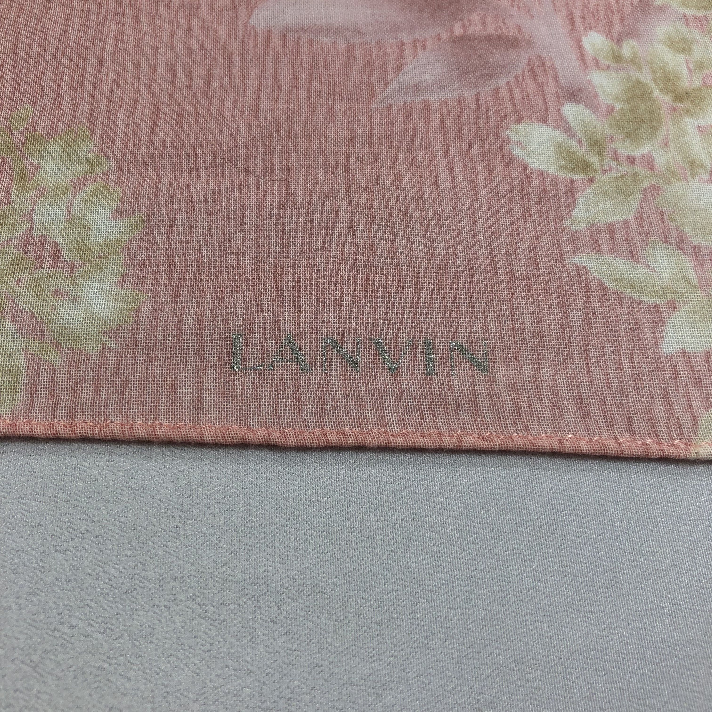 Lanvin Lanvin Floral Handkerchief Neckerchief Bandana H1910 Size ONE SIZE - 4 Thumbnail