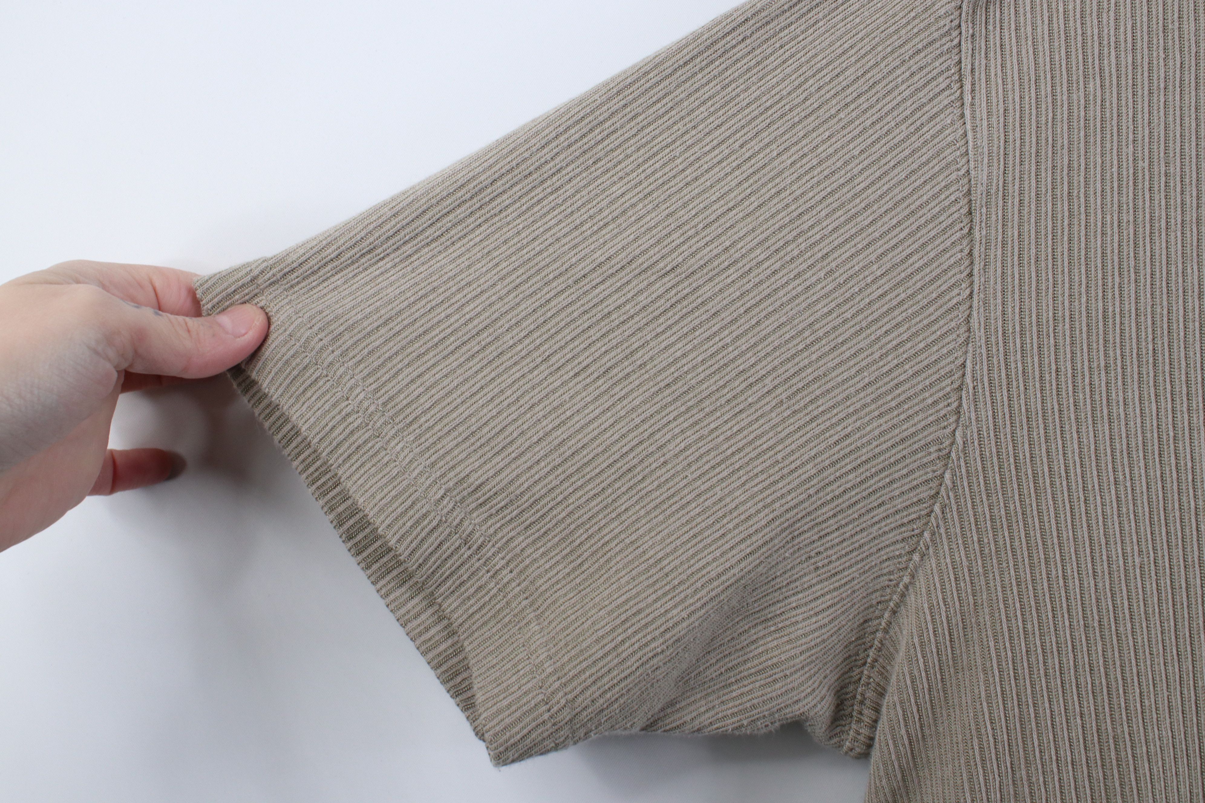 Vintage Vintage 90s Streetwear Striped Ribbed Knit Golf Polo Shirt Size US M / EU 48-50 / 2 - 7 Thumbnail