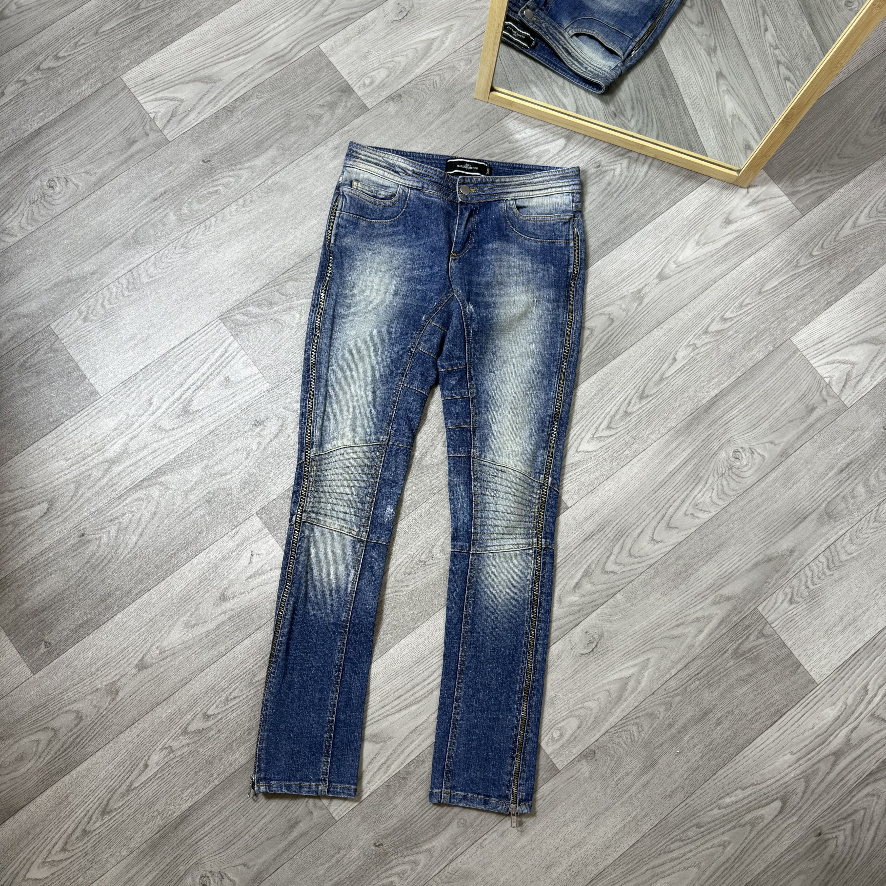 By Malene Birger Vintage By Malene Birger 90s Rare Full Zip Faded Jeans Pants Size 28" / US 6 / IT 42 - 3 Thumbnail