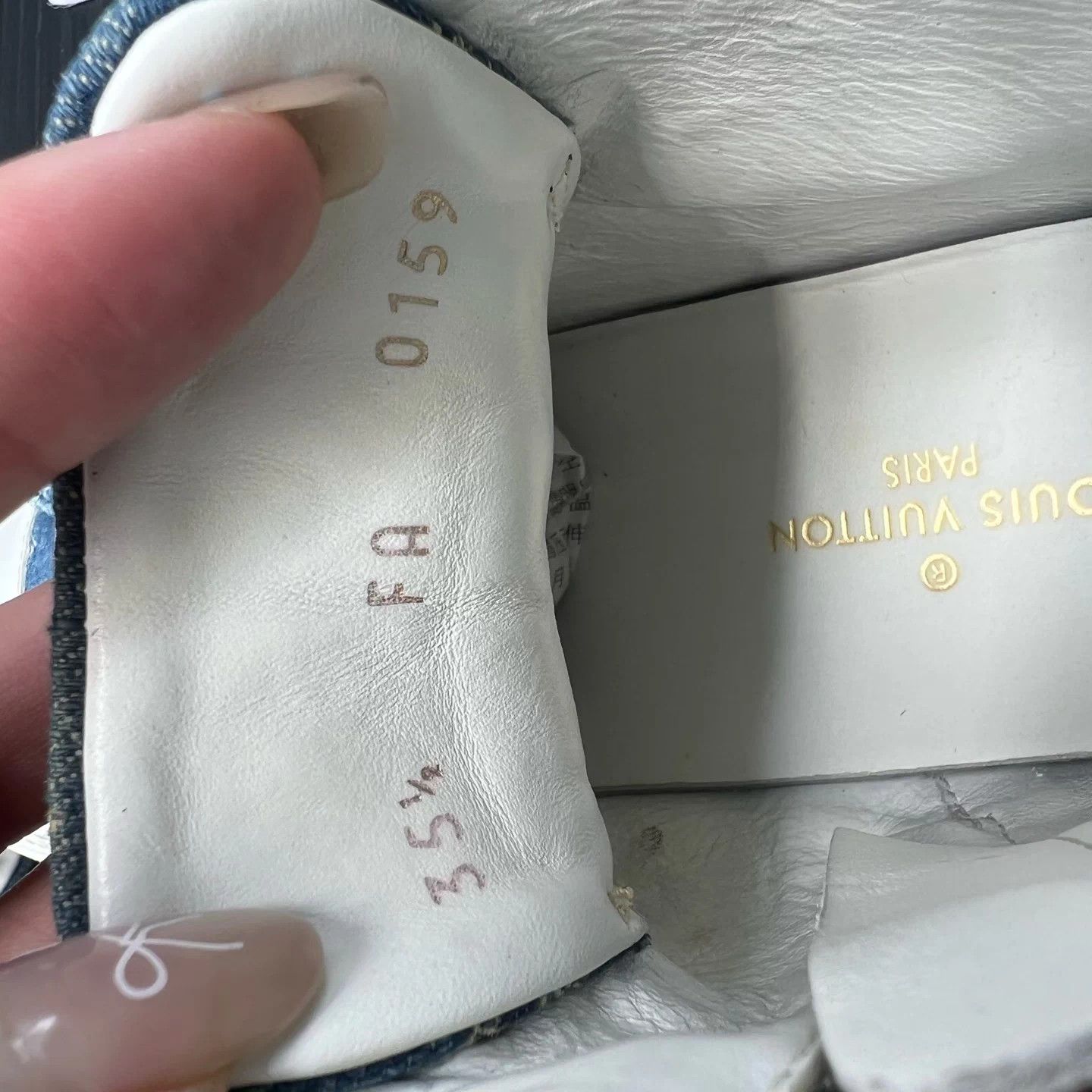 Louis Vuitton LV Stellar Washed Denim All Over Print 35.5 Size US 4.5 / IT 34.5 - 7 Thumbnail