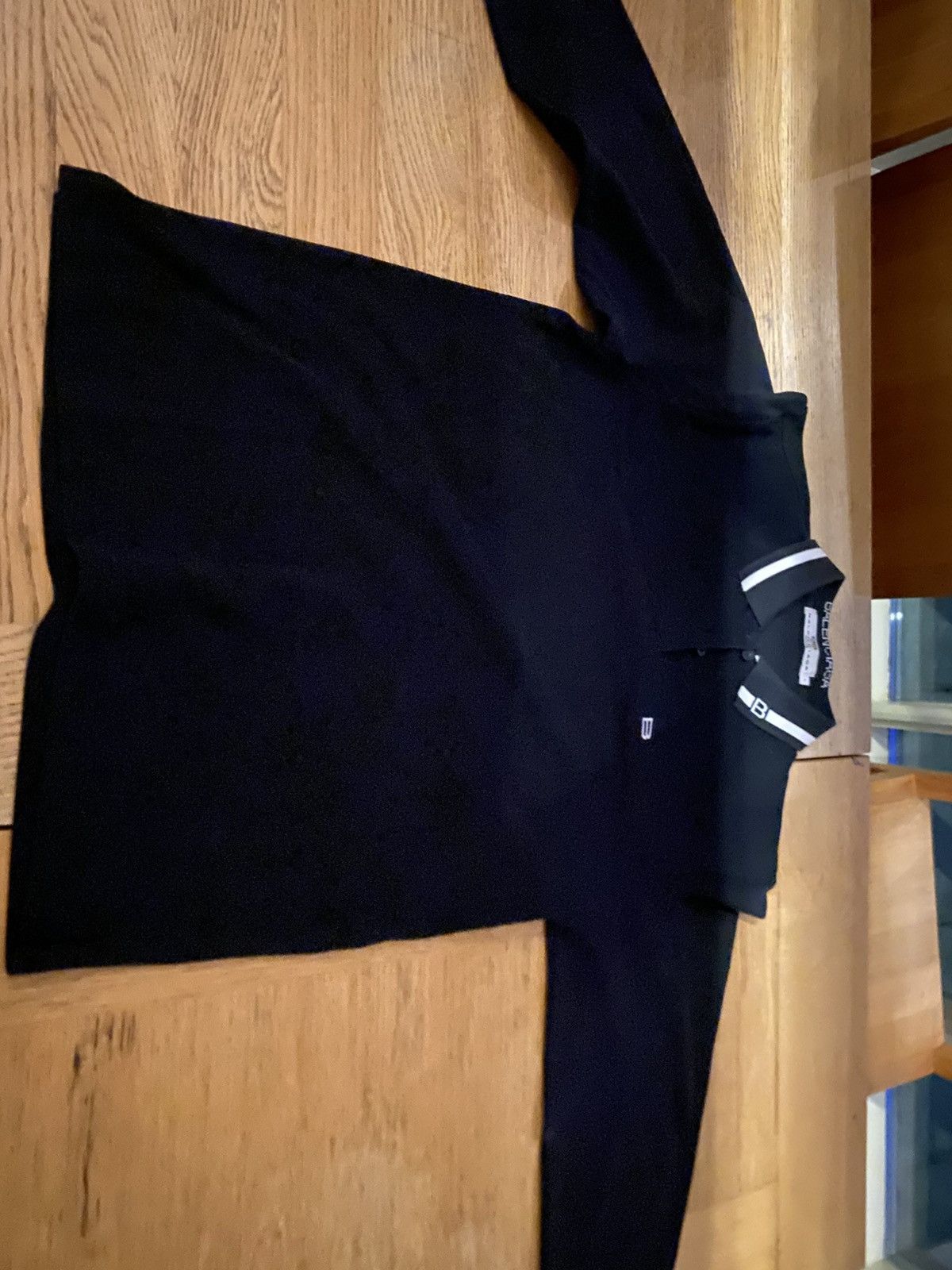 Balenciaga Vintage black balenciaga long sleeve polo Size US L / EU 52-54 / 3 - 1 Thumbnail