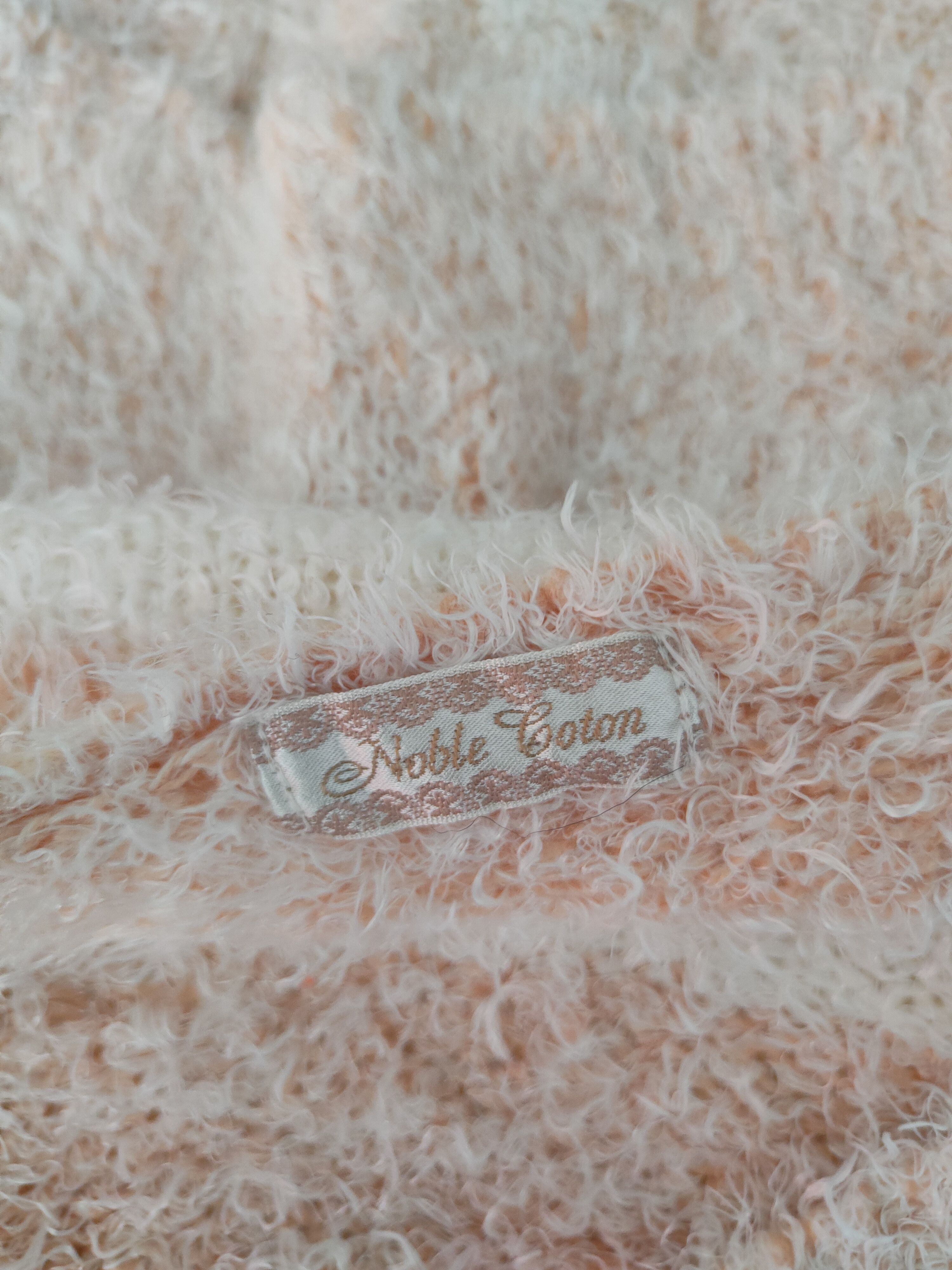 Homespun Knitwear Noble Goton Cream Fur Mohair Knitwear Cardigan #S1982 Size L / US 10 / IT 46 - 12 Thumbnail