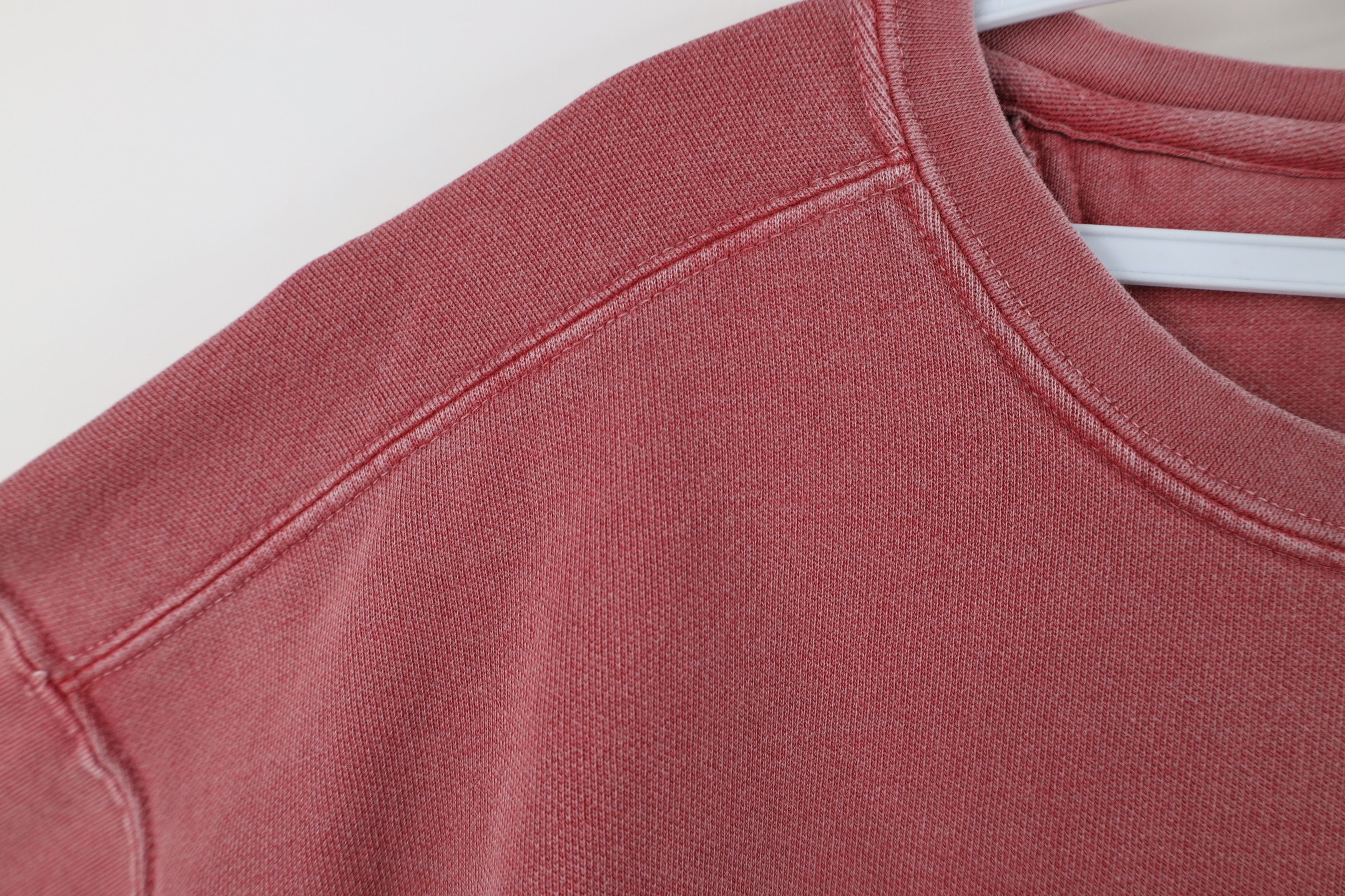 Vintage Vintage 90s Y2K Streetwear Stonewash Crewneck Sweatshirt Red Size US XL / EU 56 / 4 - 8 Thumbnail