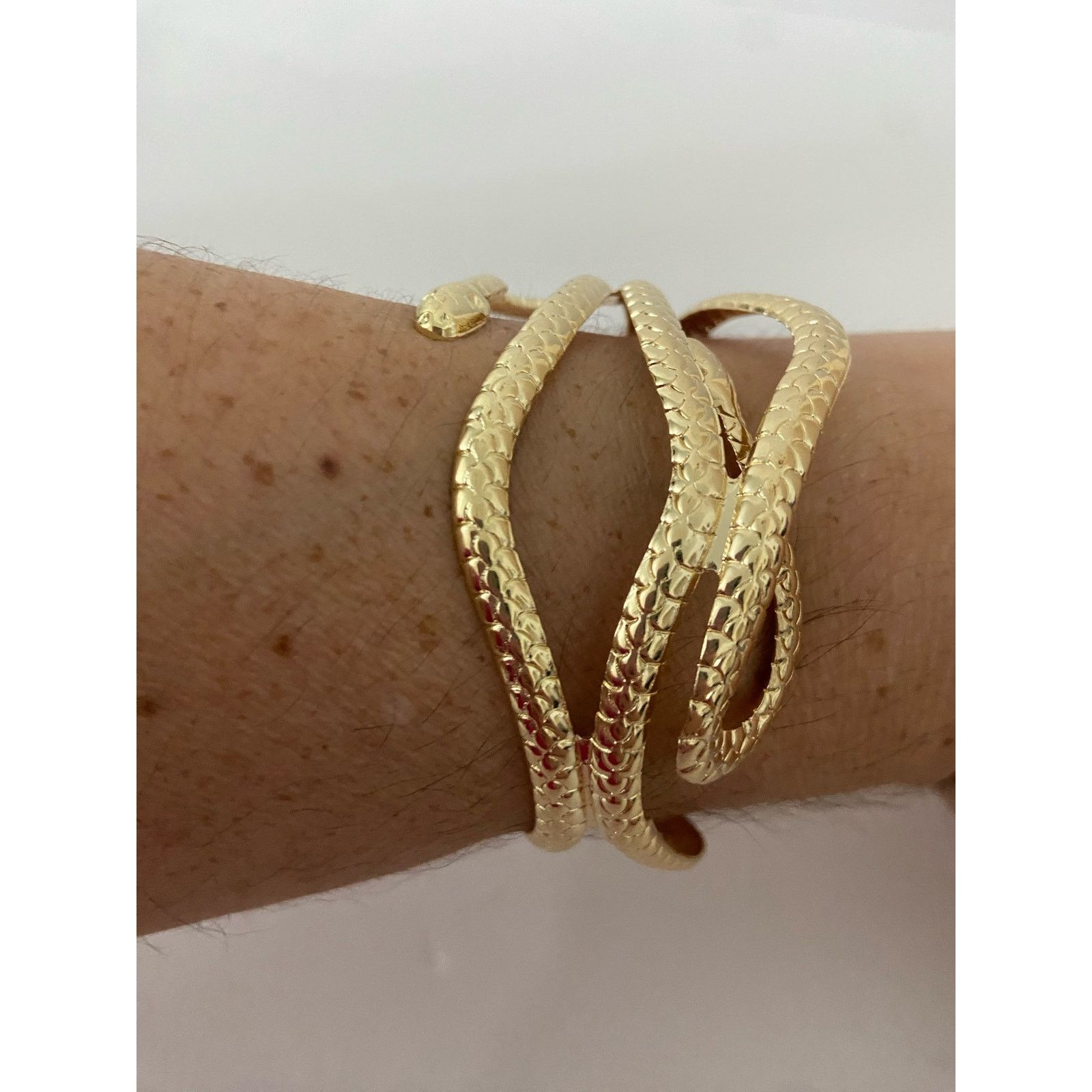 Other Snake cuff bracelet gold tone Size ONE SIZE - 1 Thumbnail