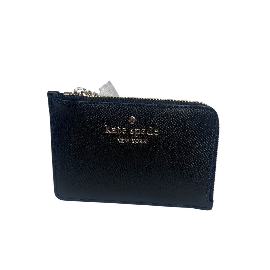 Kate Spade Kate Spade medium l-zip card holder with Key Ring Black Size ONE SIZE - 1 Thumbnail