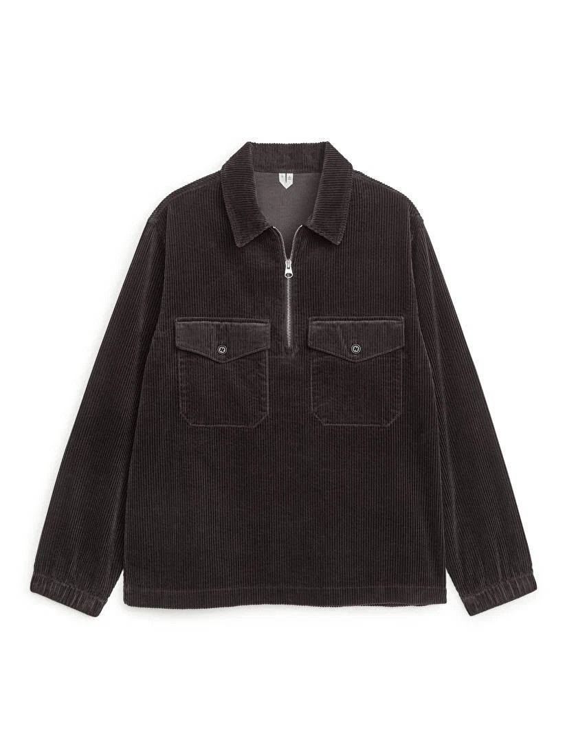 Arket Arket Corduroy Half-Zip Overshirt Anorak Jacket Size US 36 Size US S / EU 44-46 / 1 - 1 Thumbnail
