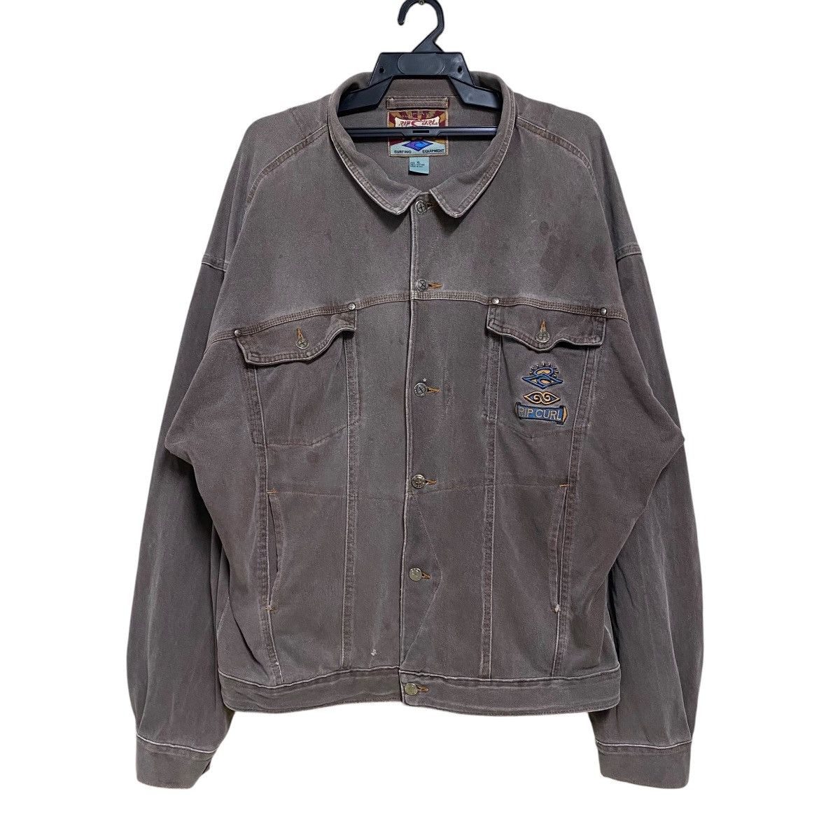 Rip Curl Vintage 90s Rip Curl Trucker Jacket Oversized Size US XL / EU 56 / 4 - 14 Thumbnail