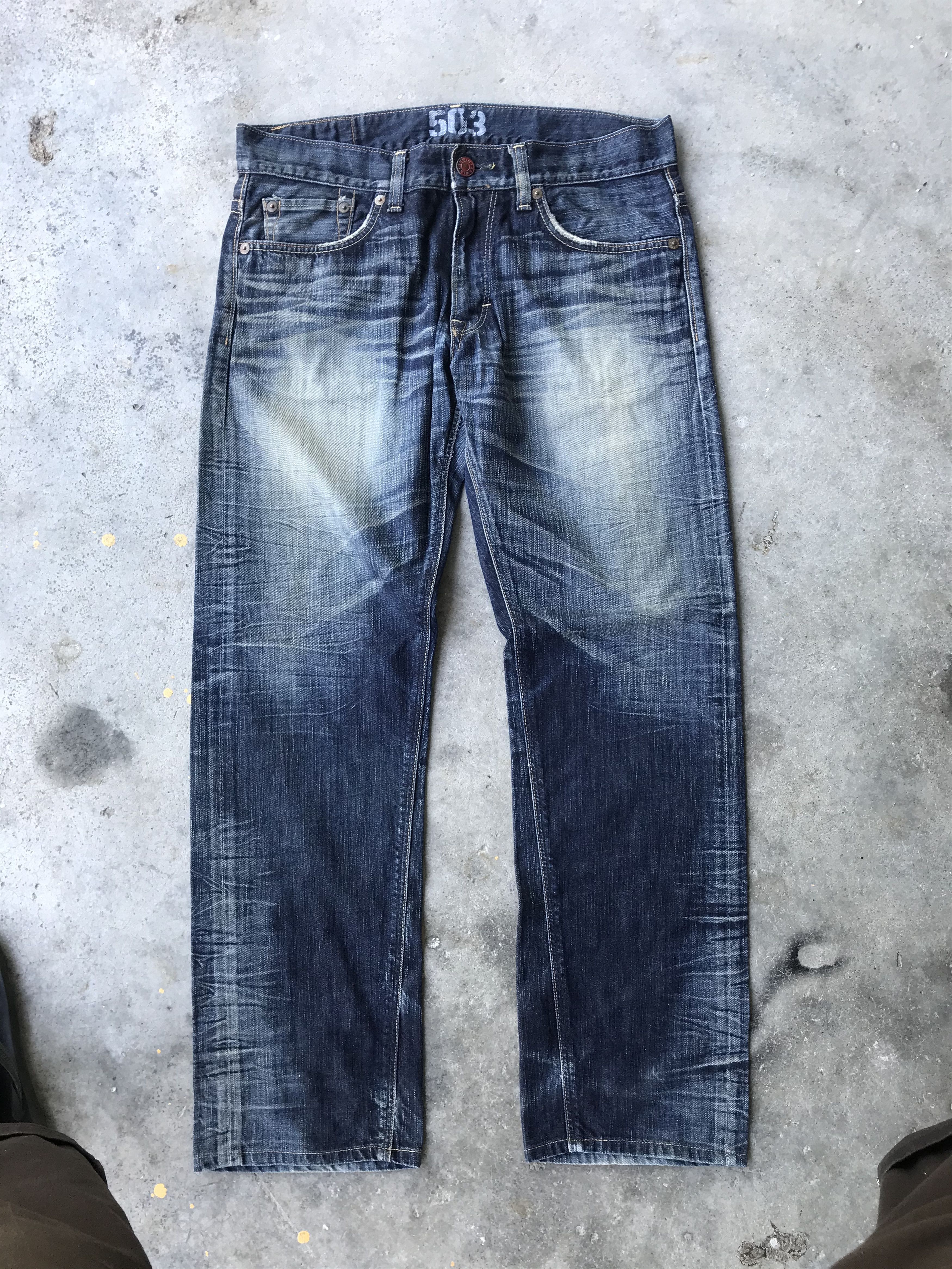 Edwin 503 blue trip flare jeans