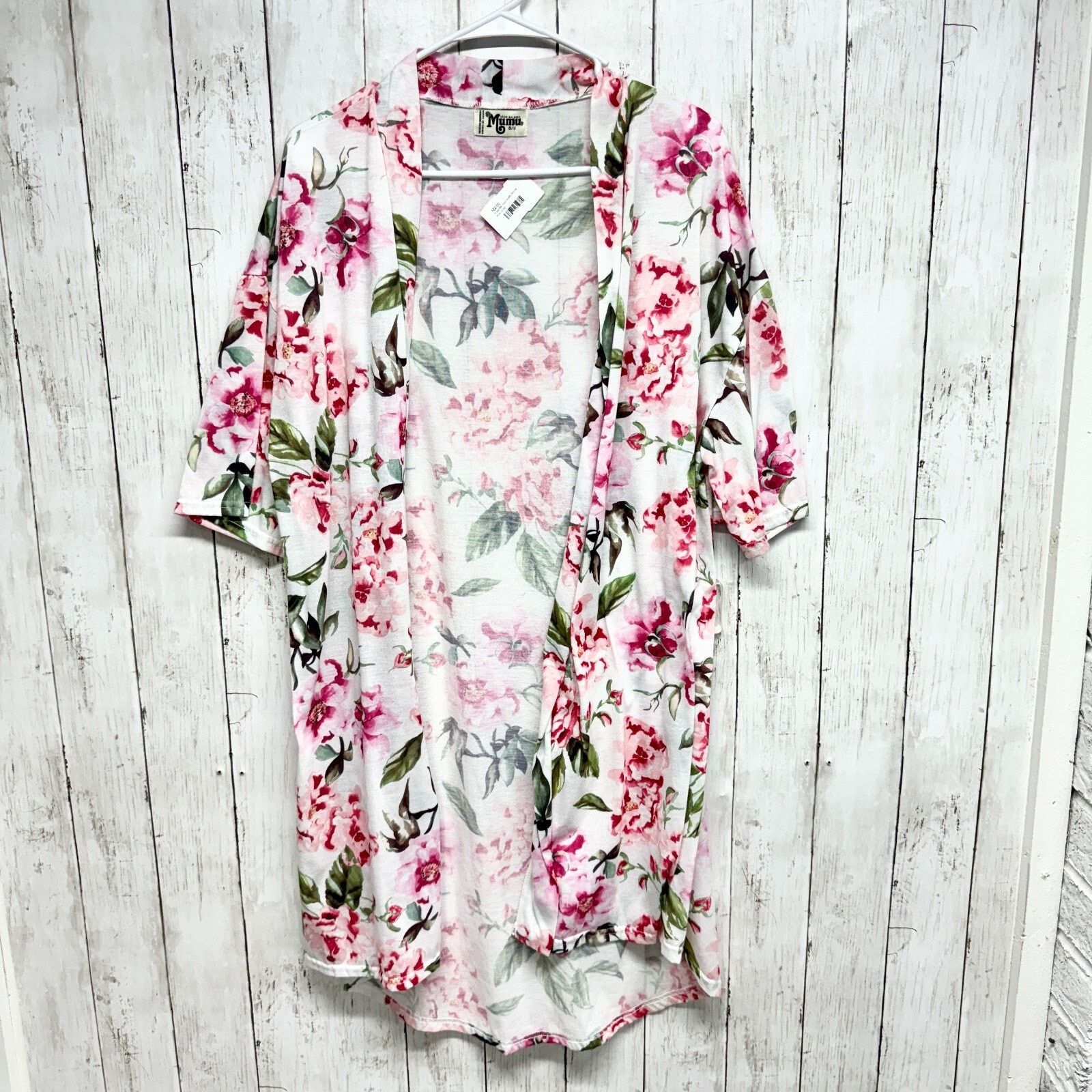Show Me Your MuMu Show Me Your Mumu Robe OS Mini Floral White Short Sleeve Size ONE SIZE - 1 Thumbnail