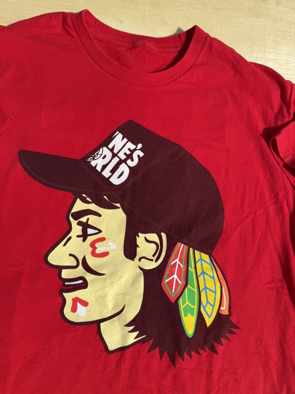 Vintage Wayne’s World Chicago Blackhawks Vintage 90’s Movie Jersey Size US L / EU 52-54 / 3 - 4 Thumbnail