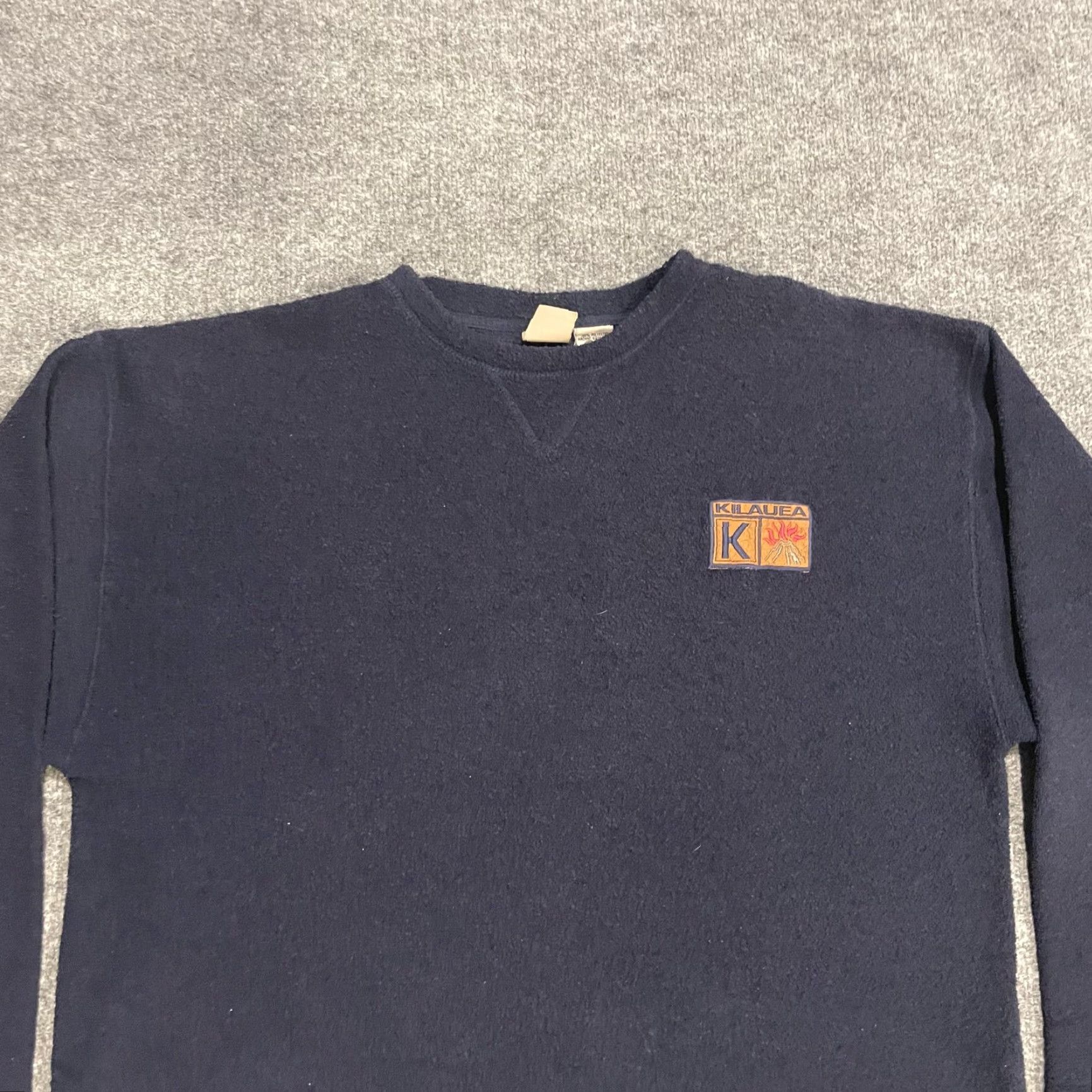 Vintage VINTAGE Hawaii Kilauea Volcano Sweatshirt XL Blue Terrycloth North Shore Trading Mens Pullover Graphic Print 90s Nature Size US XL / EU 56 / 4 - 3 Thumbnail