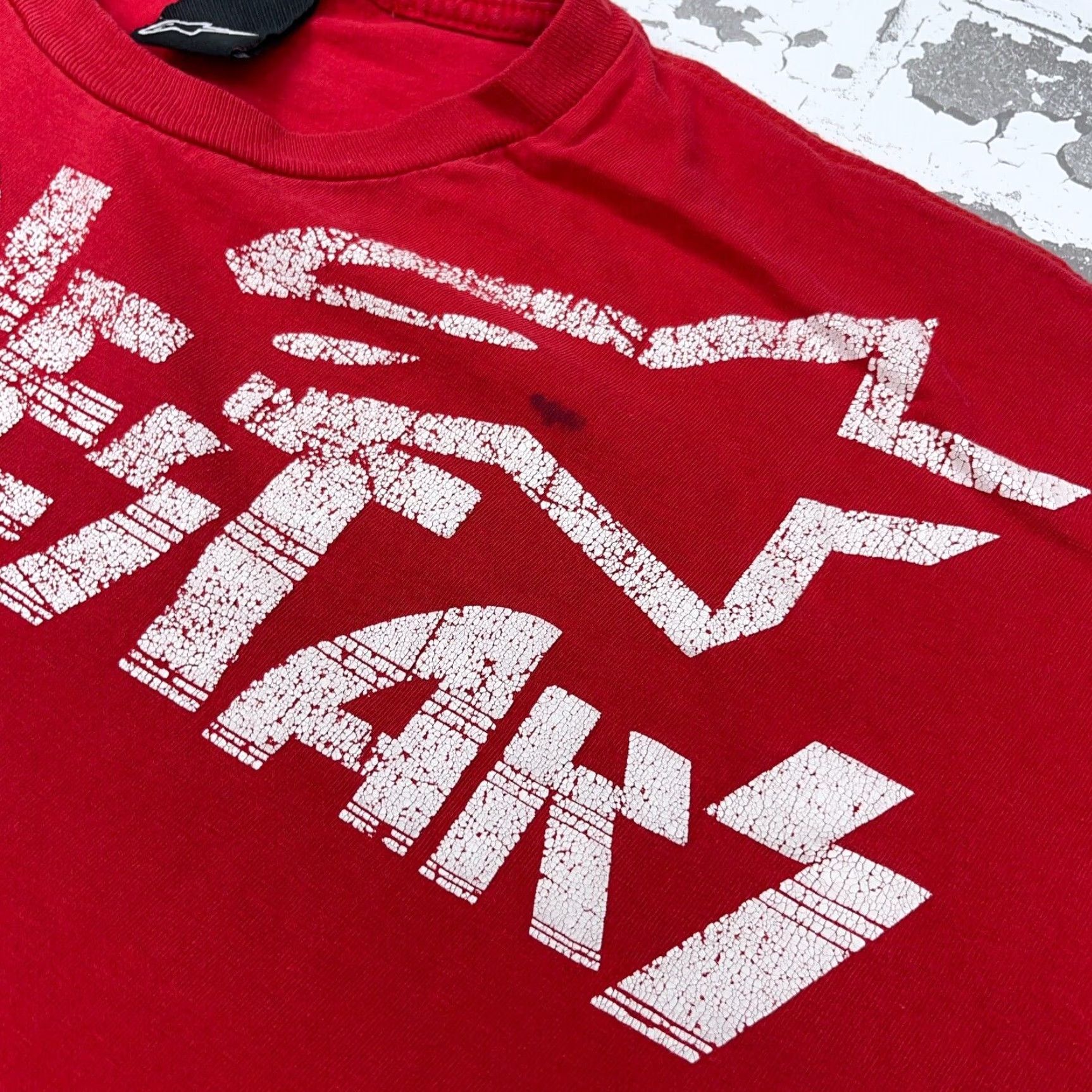 Alpinestars VINTAGE Alpinestars T-Shirt Men 2XL Red White Graphic Print Logo Gothic Punk Retro Skull USA Short Sleeve Short Sleeve Crew Neck Graphic Tee Man XS Size US XXL / EU 58 / 5 - 3 Thumbnail