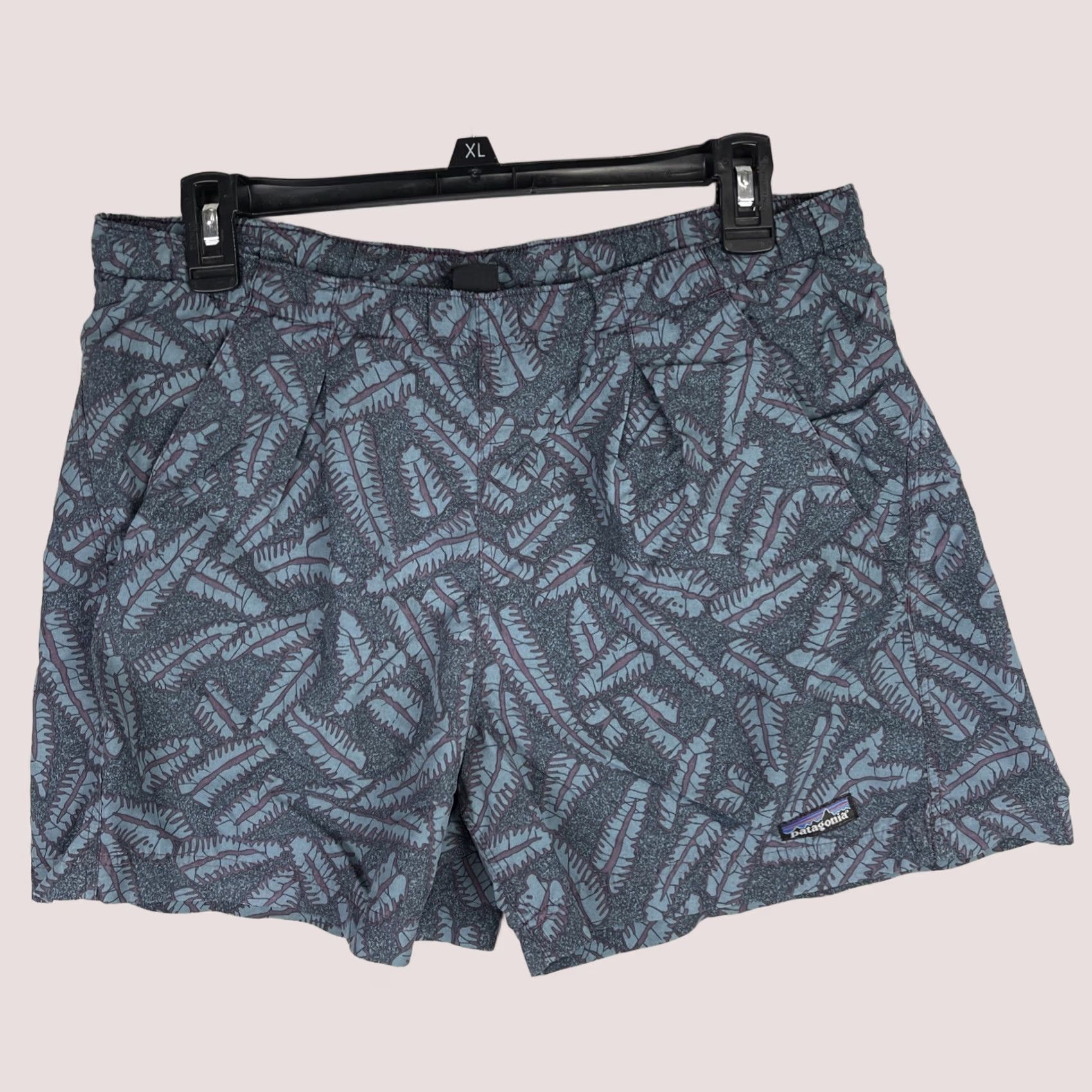 Patagonia VINTAGE Patagonia Shorts Mens XS Blue Baggies Jungle Leaf Drawstring Outdoor Size US 31 - 1 Thumbnail