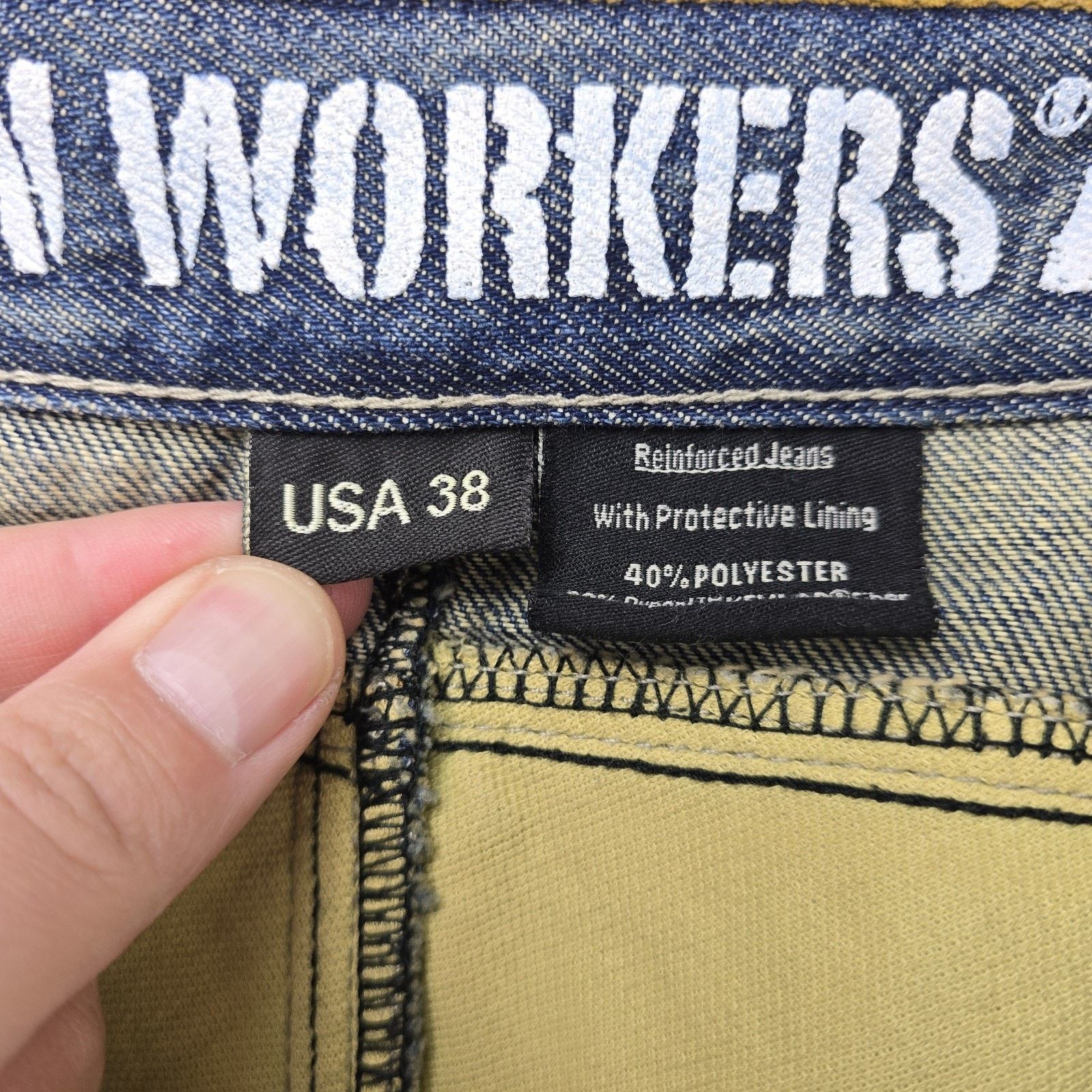 Other Bilt Iron Workers Jeans Mens 38 Protective Lining W/ Pads Size US 38 / EU 54 - 7 Thumbnail