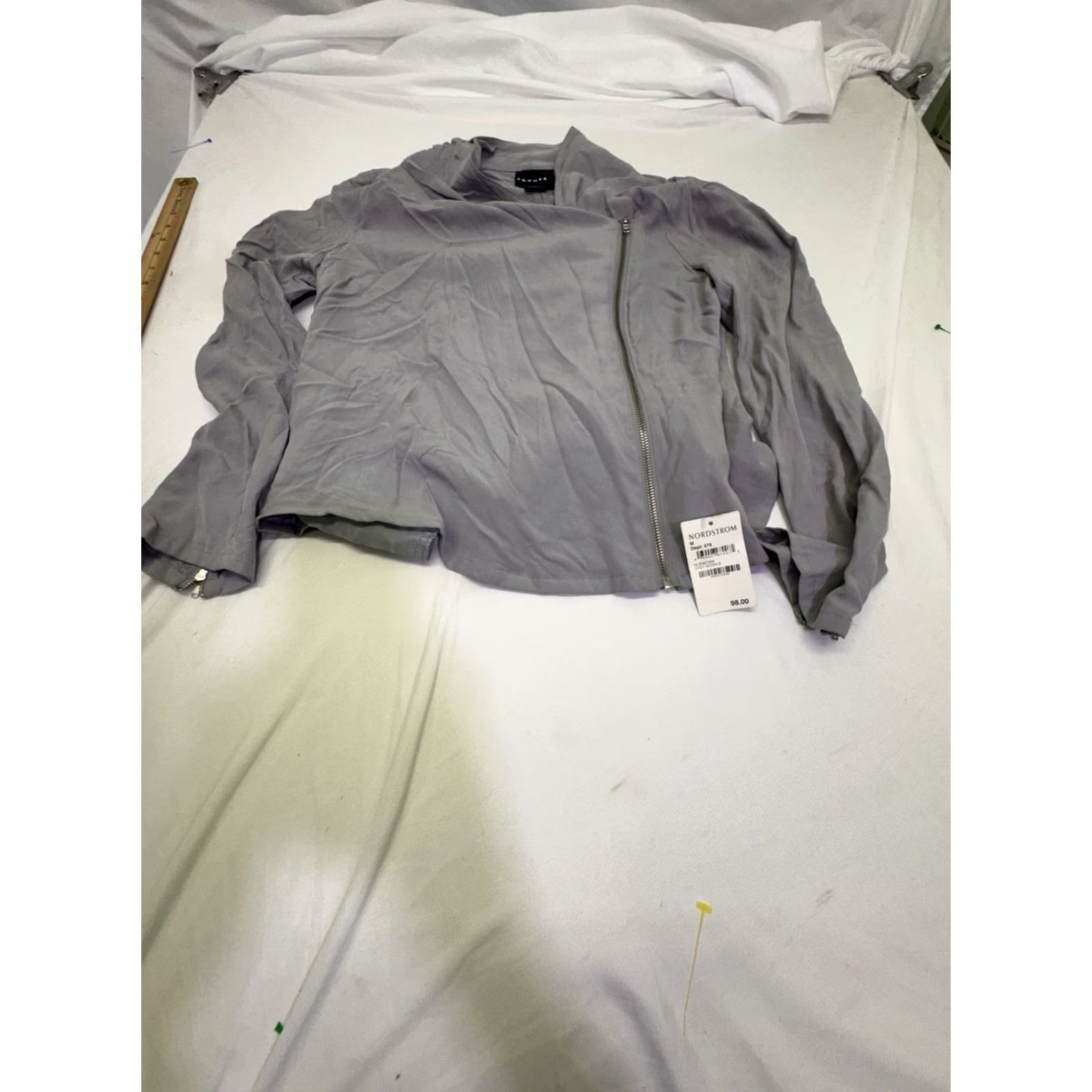Vintage TROUVE Lightweight Woven full zip JACKET Women Size MEDIUM NEW Size M / US 6-8 / IT 42-44 - 2 Thumbnail