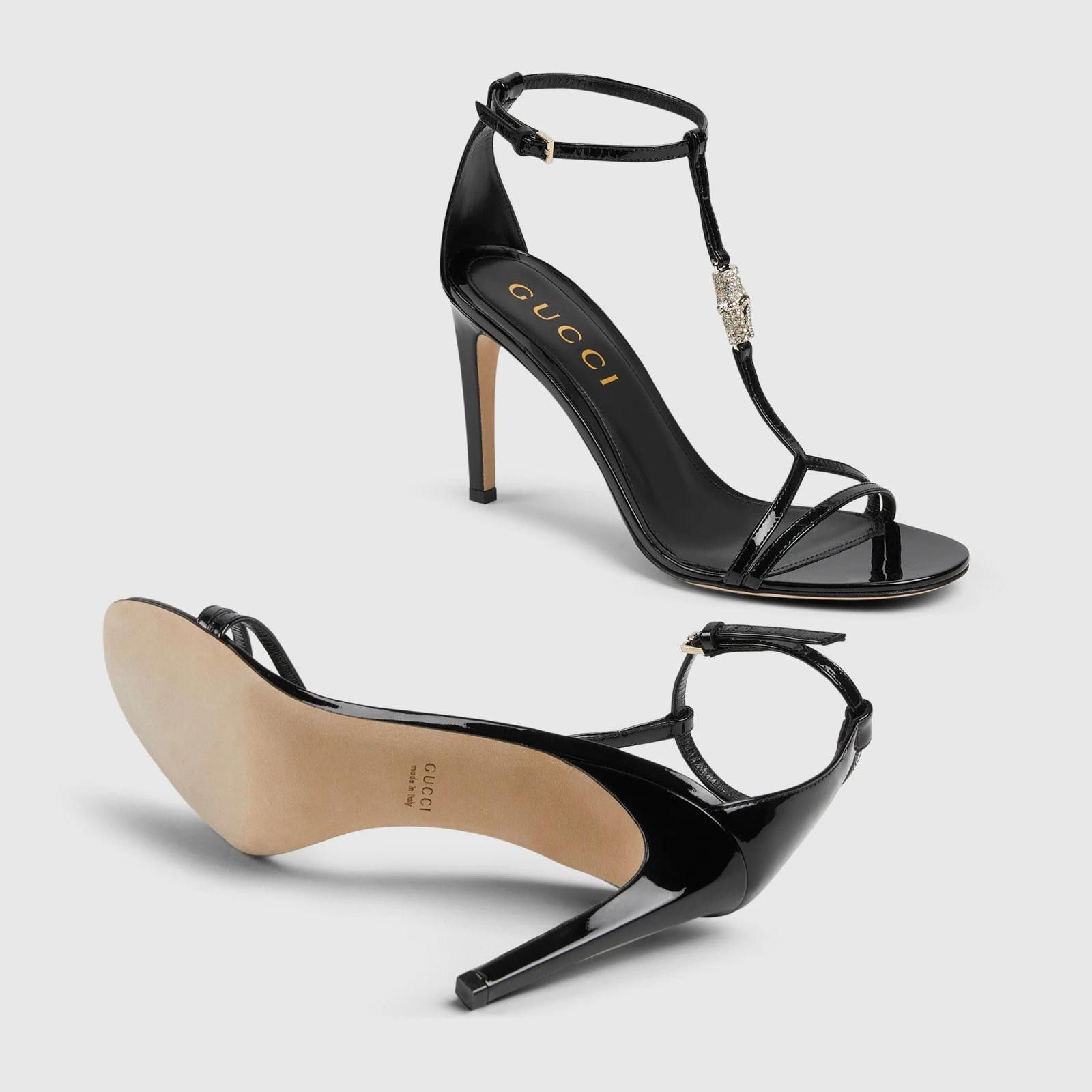 Gucci Gucci Bamboo Crystal Sandals Size US 7.5 / IT 37.5 - 4 Thumbnail
