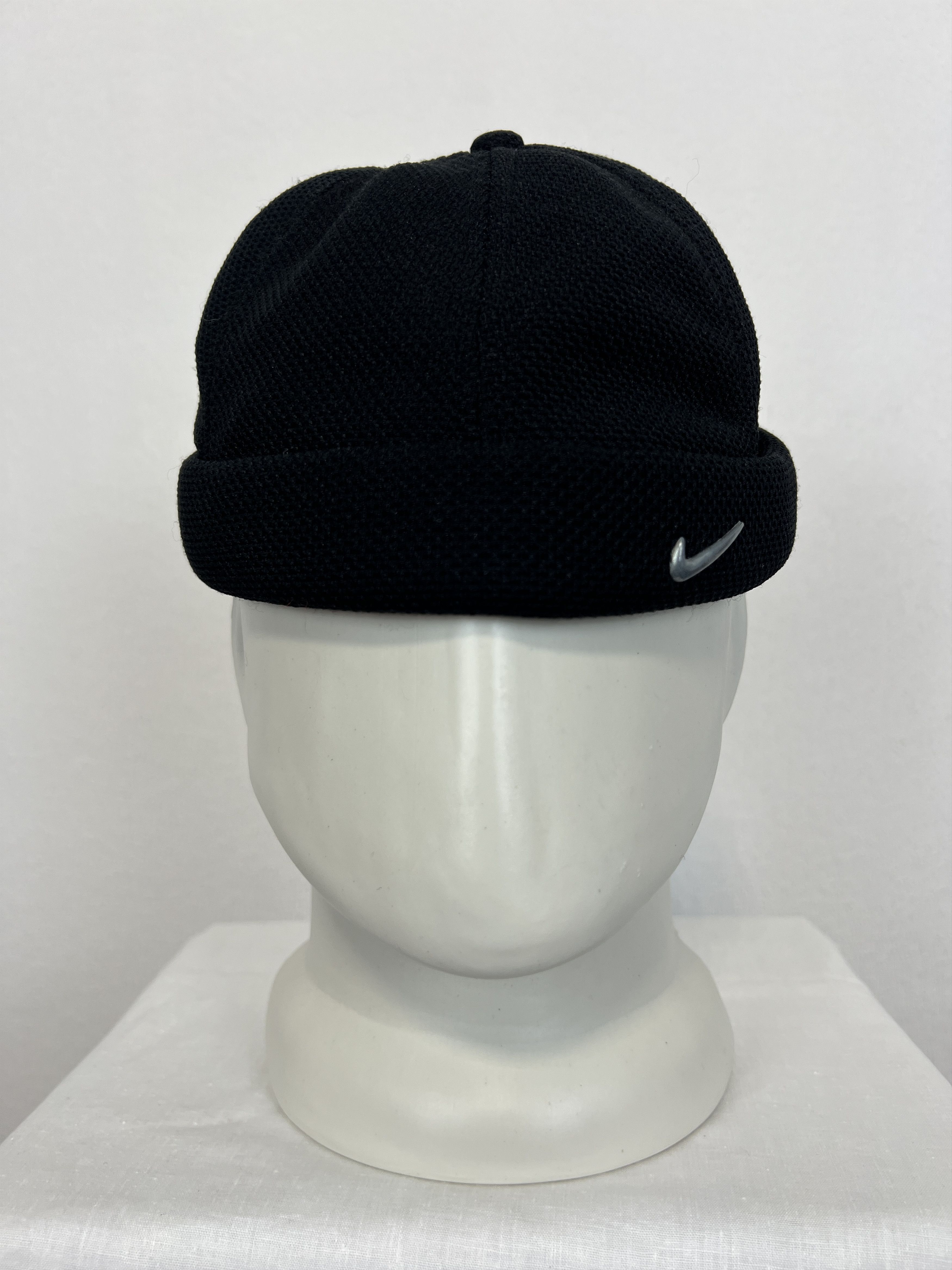 Nike Vintage Beanie Small Center Swoosh Hat Cap Rare Adult Size ONE SIZE - 3 Thumbnail