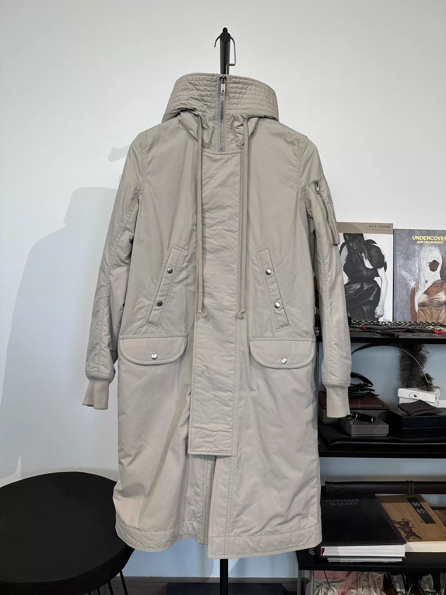 Rick Owens Rick Owens Mid-Length Ma-1 Bomber Jacket Size S Size US S / EU 44-46 / 1 - 2 Thumbnail