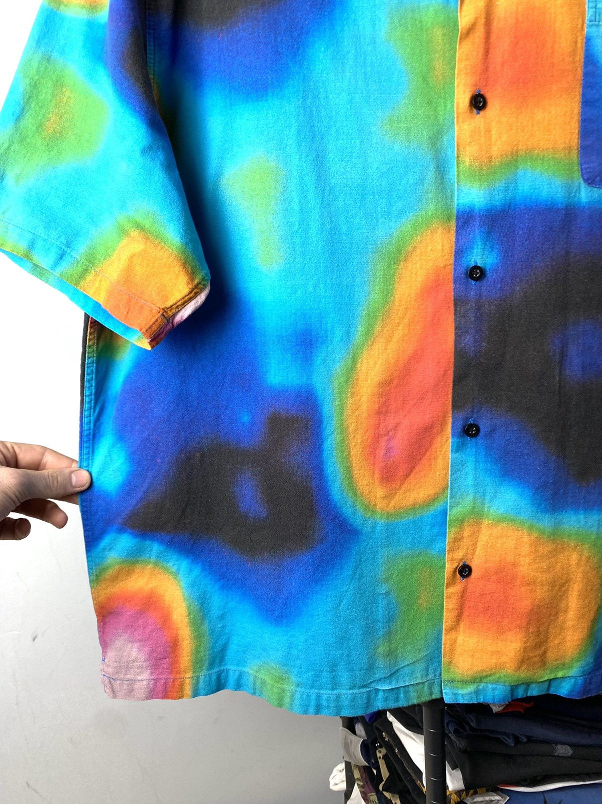 Edwin × Japanese Brand × Vintage 💥 Rare Vintage Edwin Colourful Shirt LSD Psychedelic Size US XXL / EU 58 / 5 - 3 Thumbnail