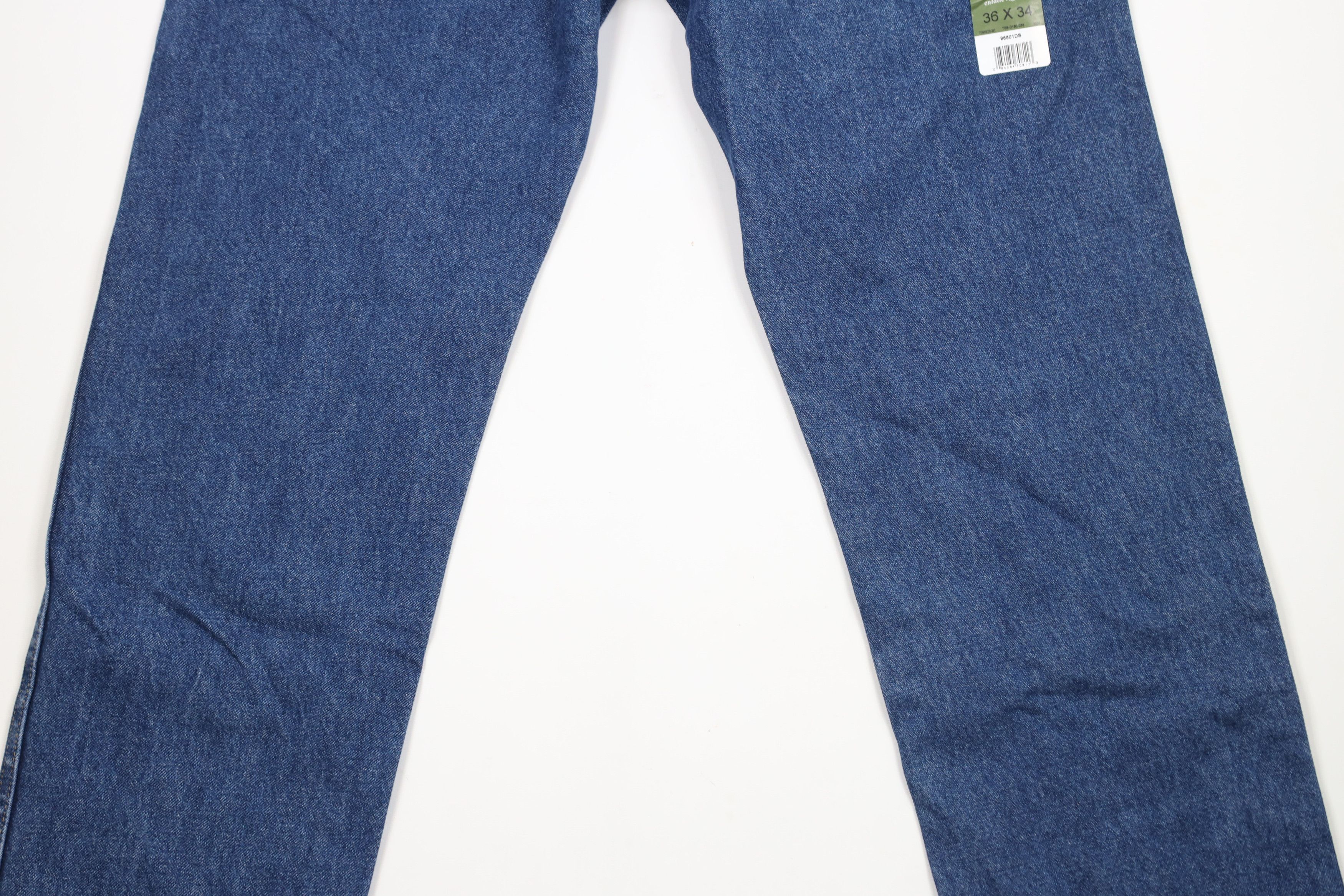Vintage × Wrangler Deadstock Vintage Y2K Wrangler Straight Leg Denim Jeans Blue Size US 36 / EU 52 - 10 Thumbnail