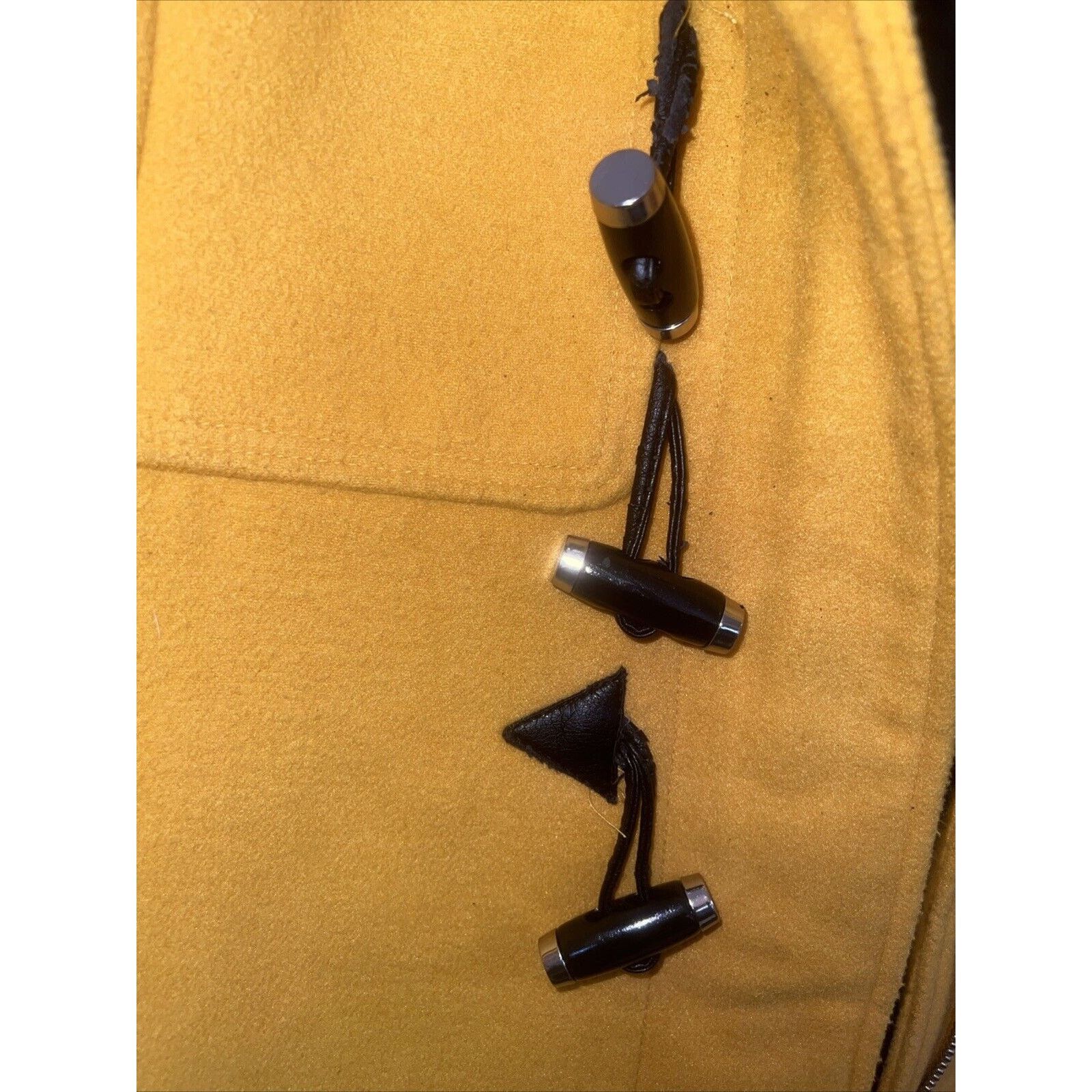 H&M H&M Women’s Pea Coat Yellow Size 6 With Hood Wool Blend Zip Size M / US 6-8 / IT 42-44 - 3 Thumbnail