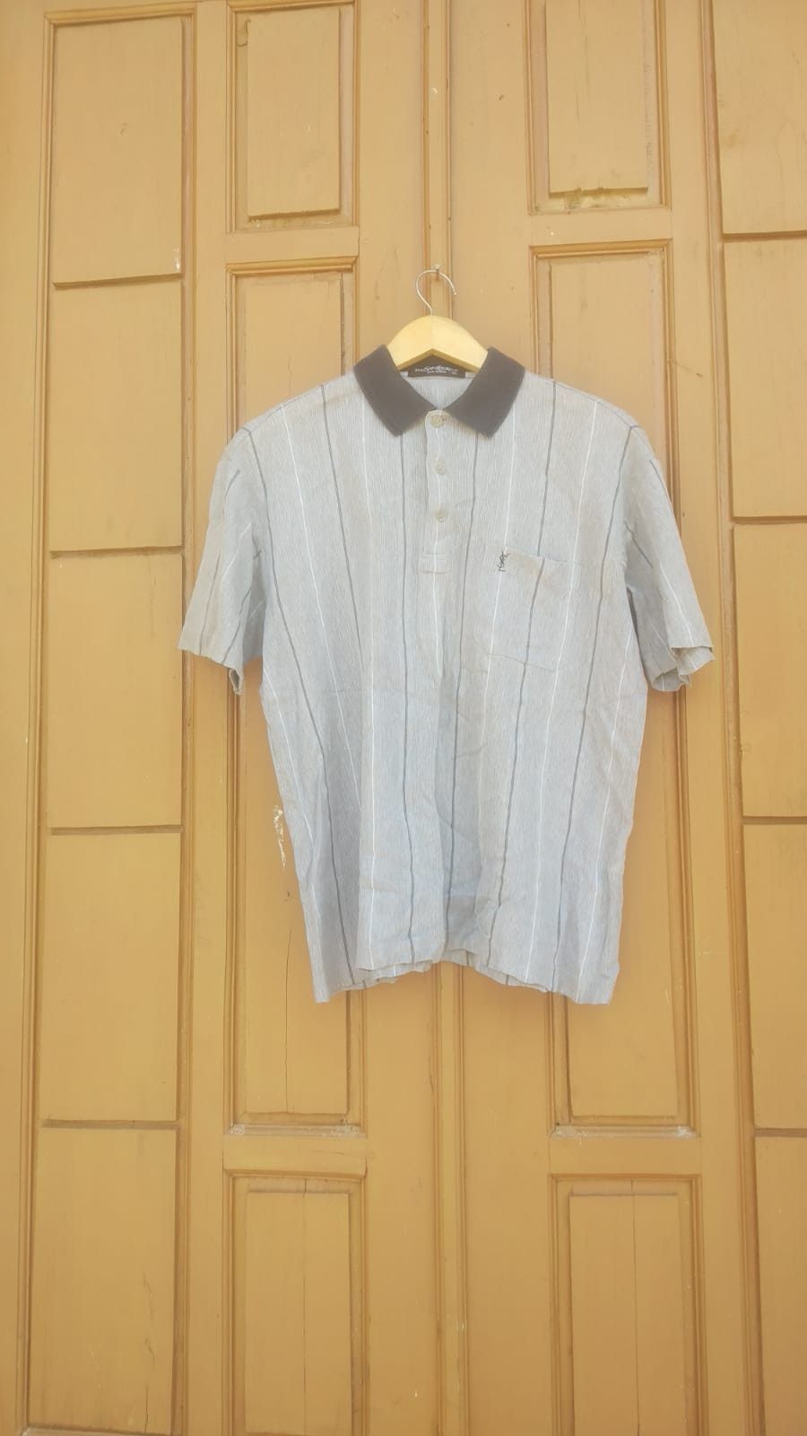 Yves Saint Laurent Vtg 00s YsL pour homme stripe poloshirt Size US M / EU 48-50 / 2 - 2 Thumbnail