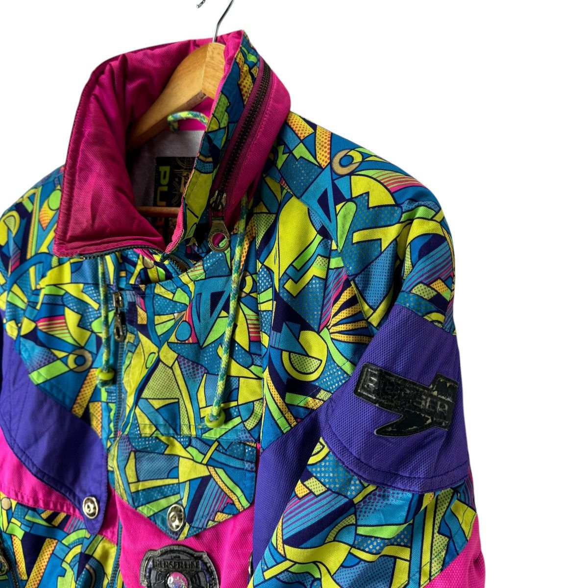 Japanese Brand × Pulse 🌟VINTAGE 90s PULSER LINE HOODIE ZIP SKI WEAR JACKET Size US L / EU 52-54 / 3 - 6 Thumbnail