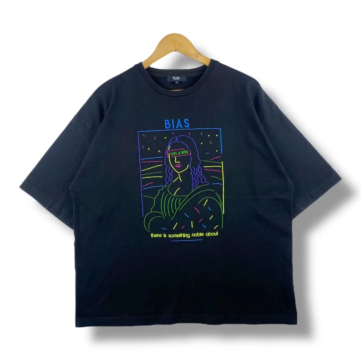 Beams Plus BEAMS HEART x BIAS Monalisa Like a Diva Graphic Baggy Tee Size US M / EU 48-50 / 2 - 1 Thumbnail