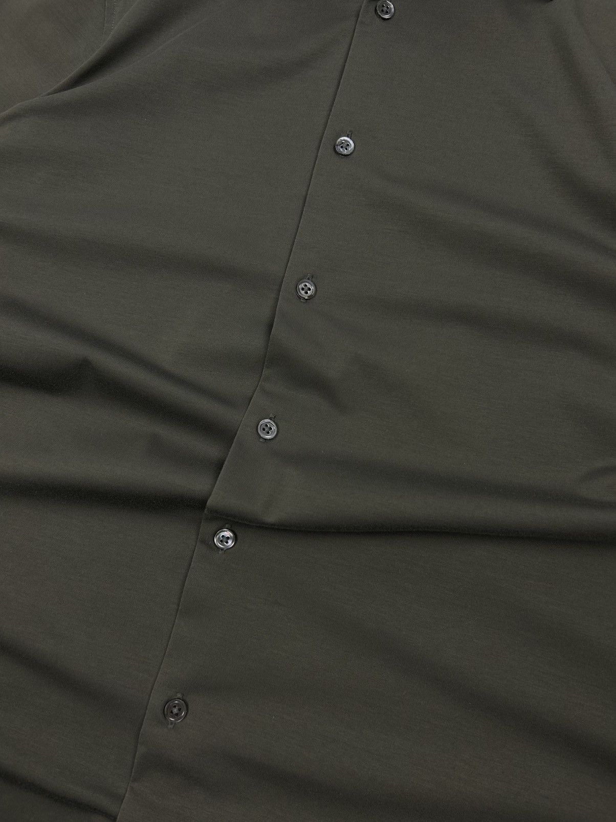 Theory Theory Short Sleeve Button-Up Shirt Green Japanese Style M Size US M / EU 48-50 / 2 - 11 Thumbnail