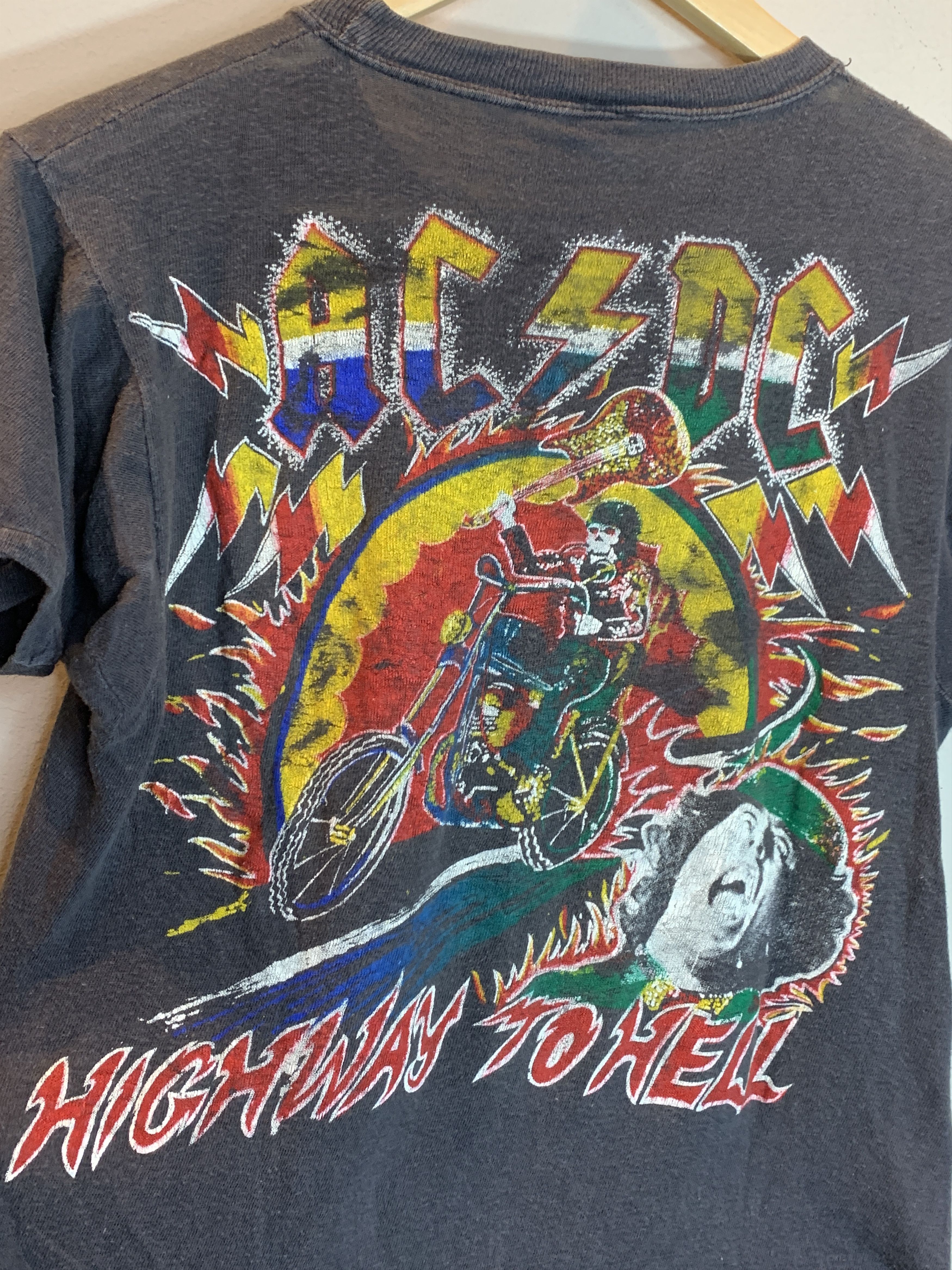 AC/DC RARE* Vintage 70’s AC/DC Highway To Hell Single Stitch Shirt Size US S / EU 44-46 / 1 - 4 Thumbnail